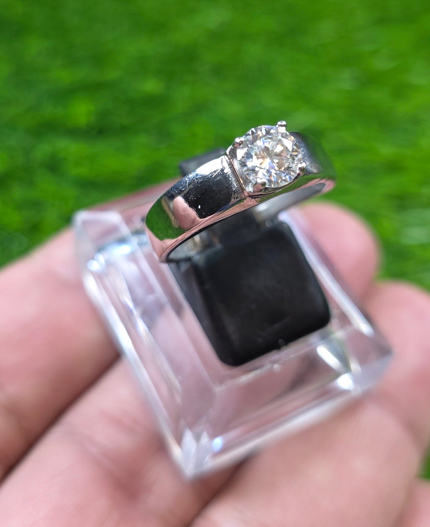 Premium Quality White Moissanite Ring