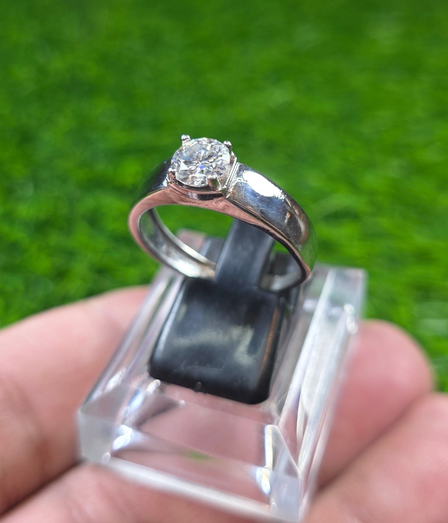 Premium Quality White Moissanite Ring