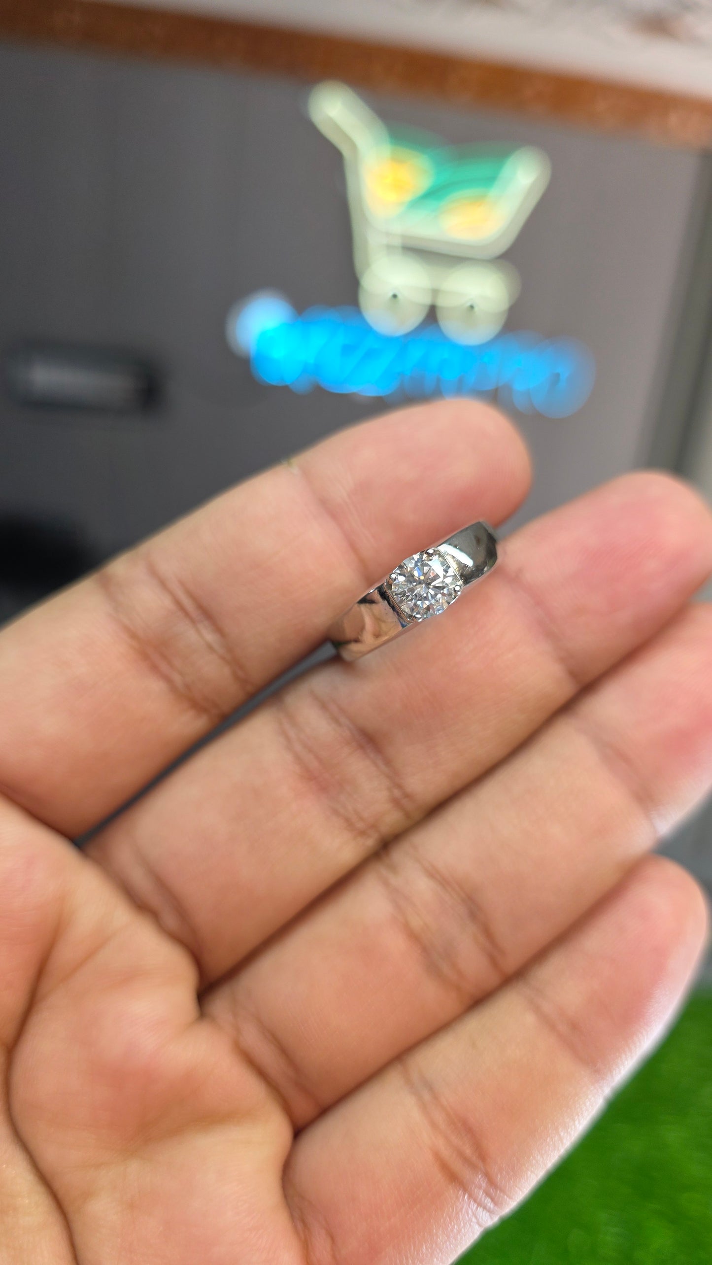 Premium Quality White Moissanite Ring