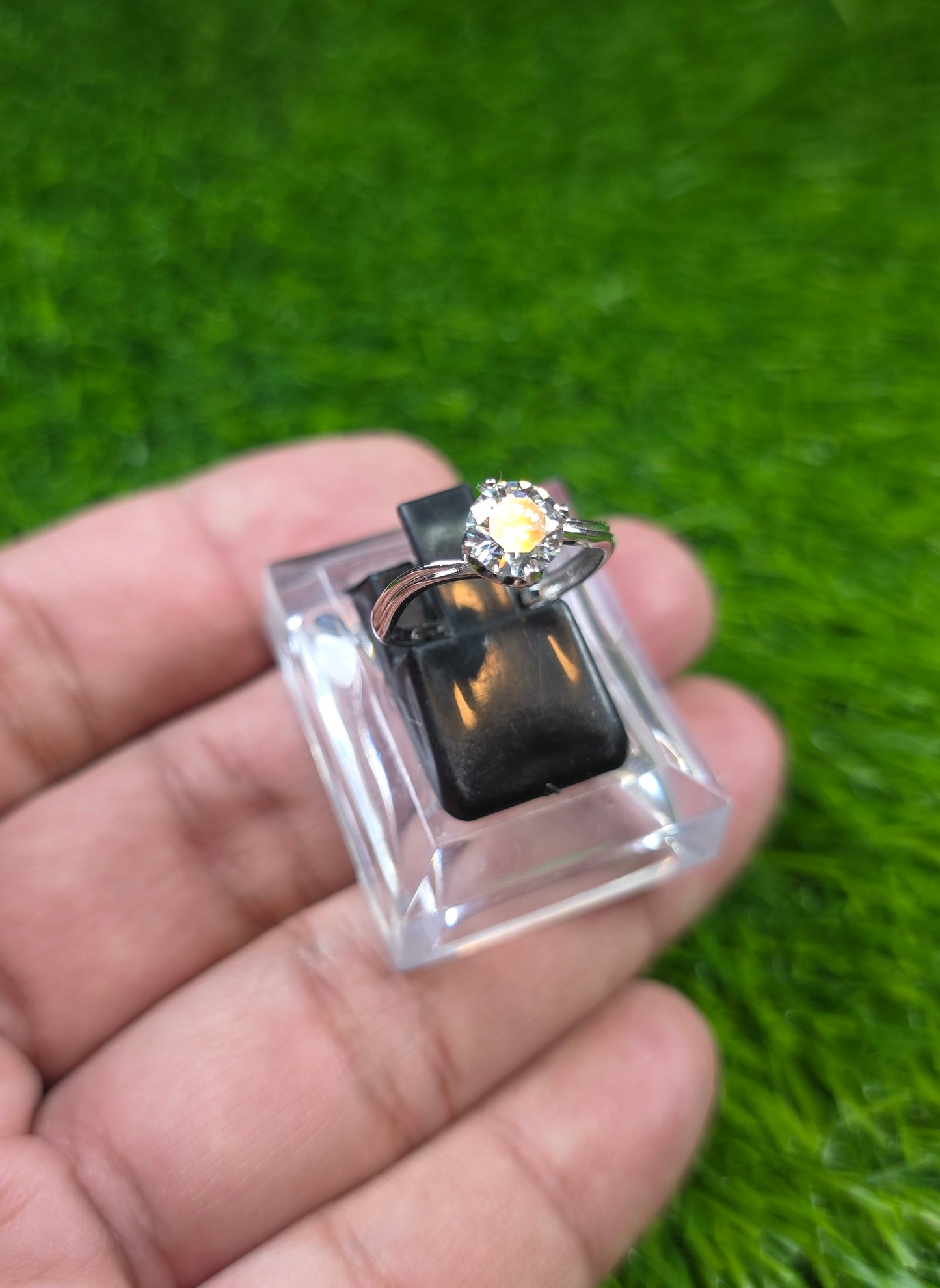 Premium Quality Couple White Moissanite Ring (Couple)