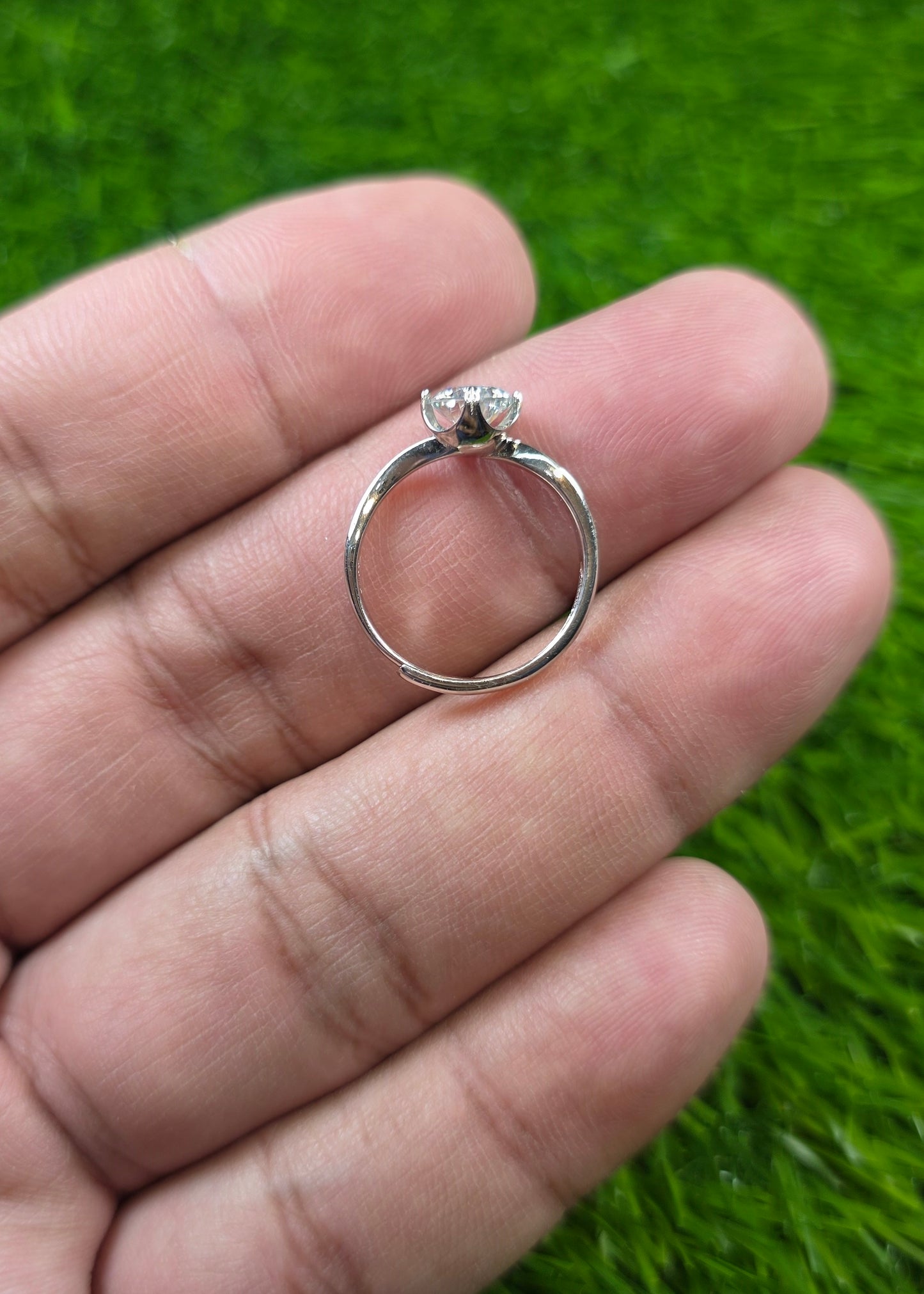 Premium Quality White Moissanite Ring (Ladies)