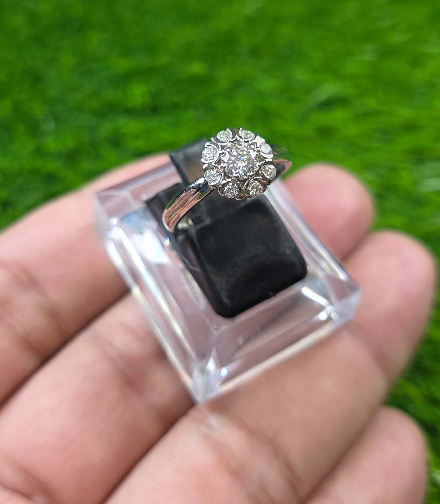 Premium Quality White Moissanite Ring (Ladies)