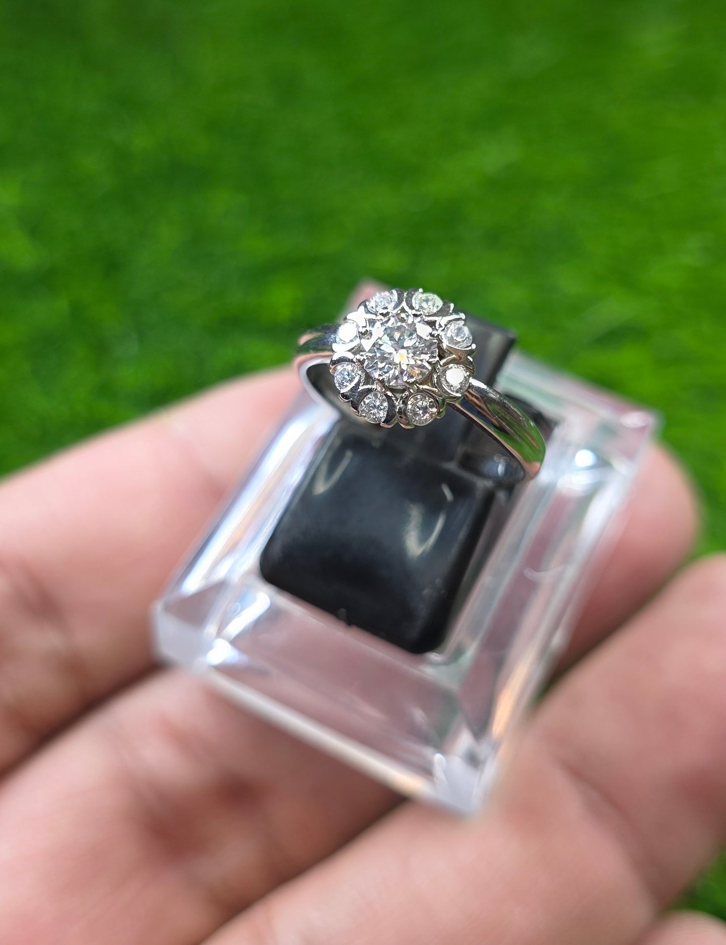 Premium Quality White Moissanite Ring (Ladies)