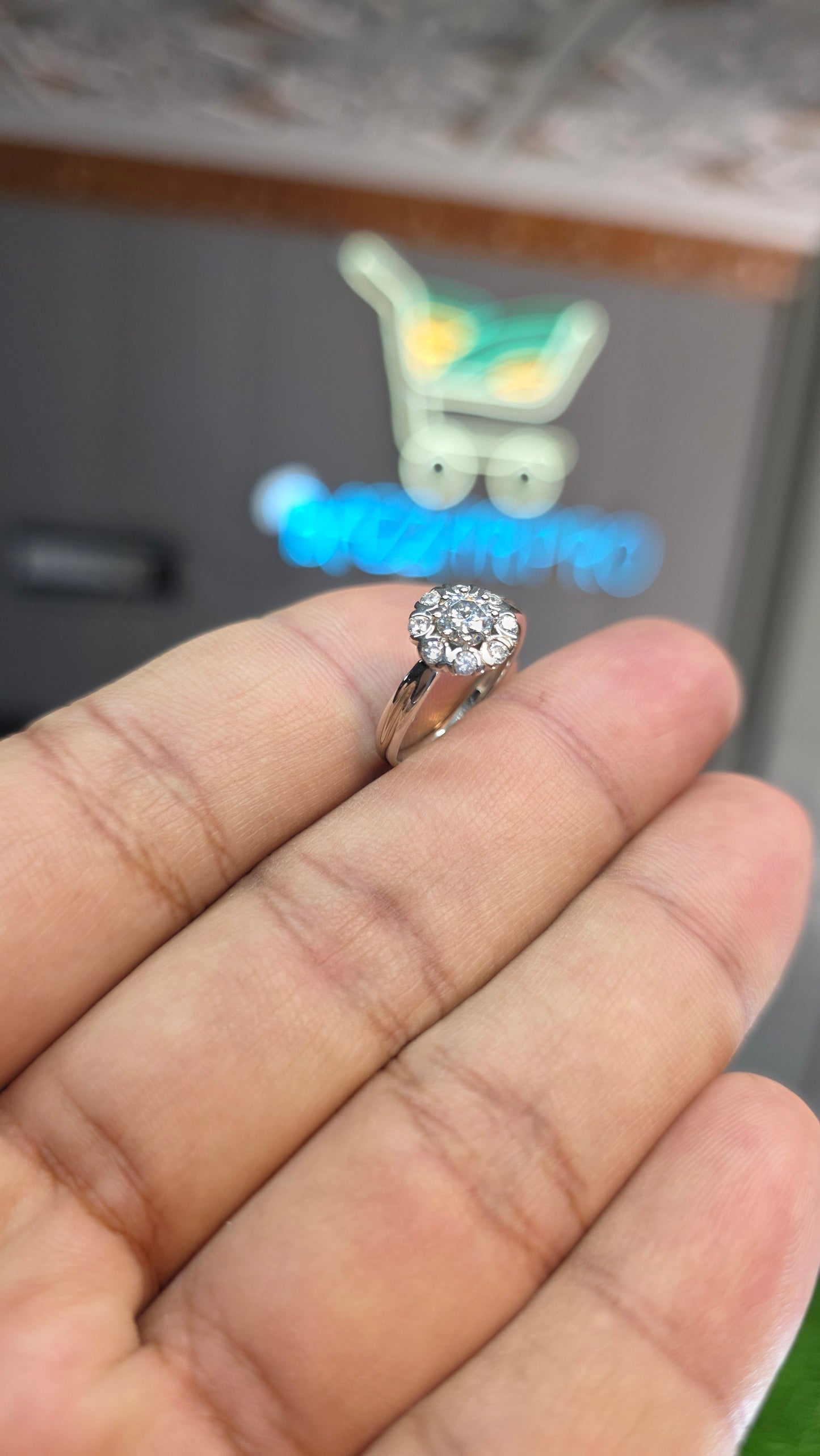 Premium Quality White Moissanite Ring (Ladies)