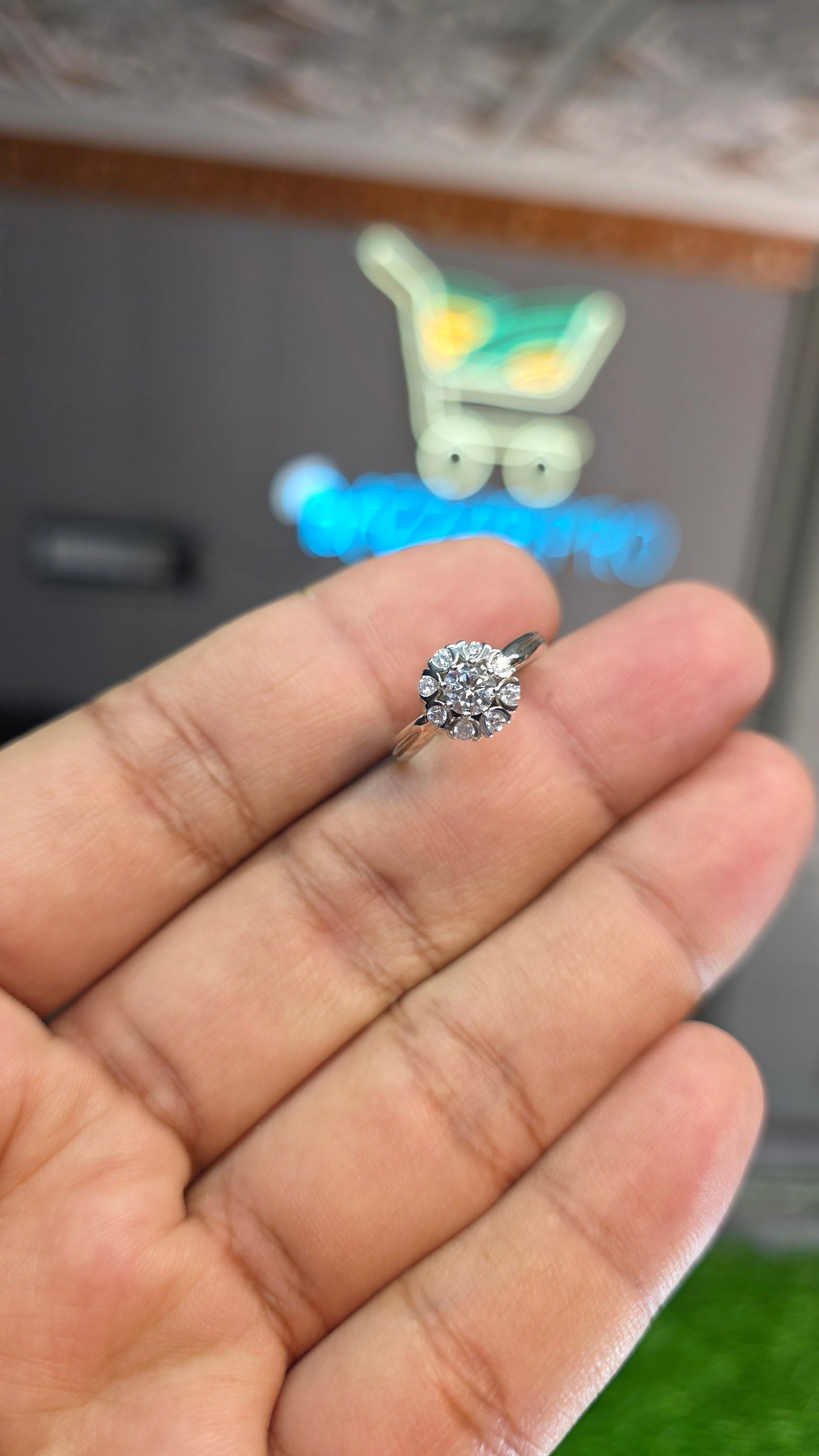 Premium Quality White Moissanite Ring (Ladies)