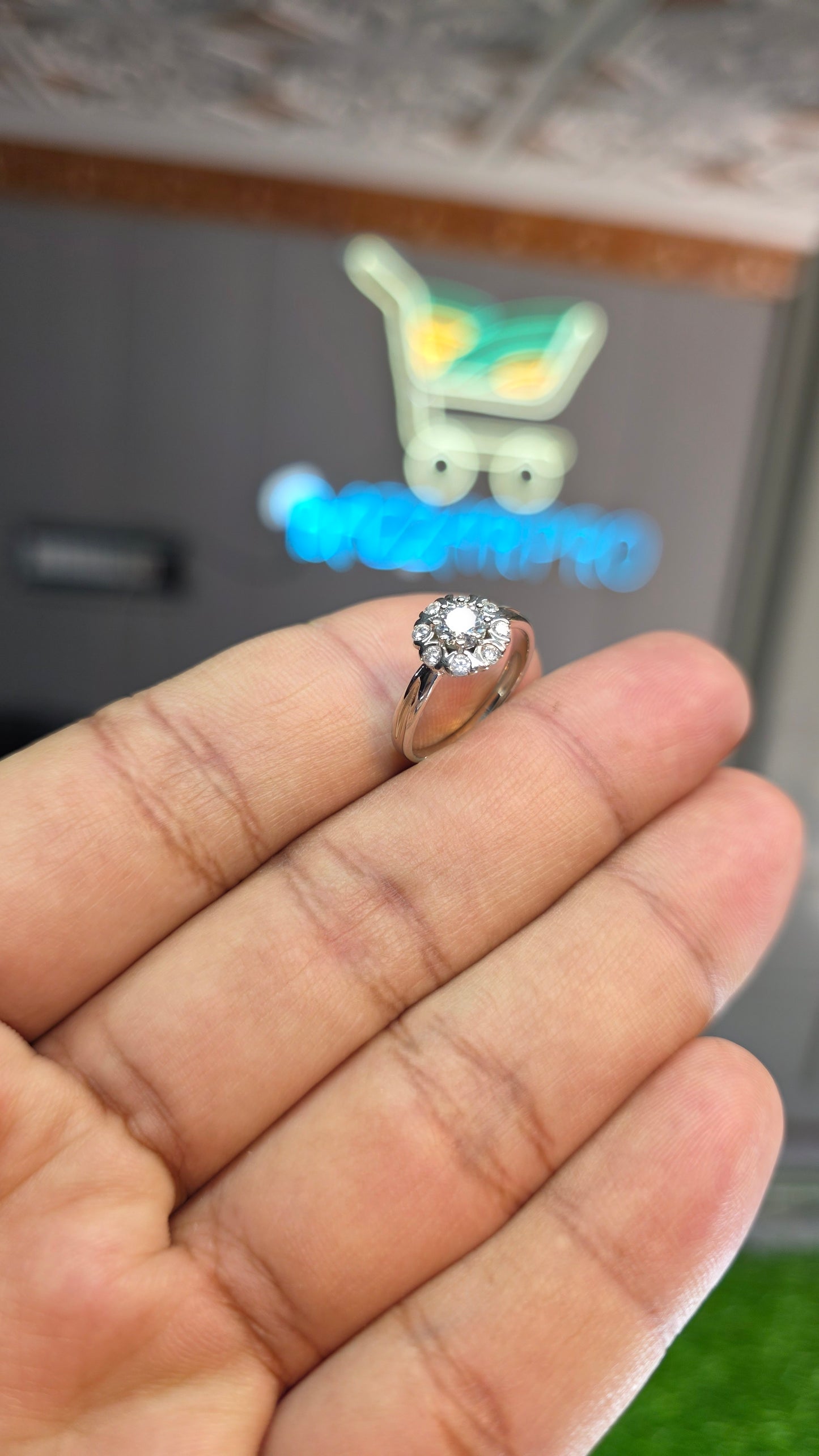 Premium Quality White Moissanite Ring (Ladies)