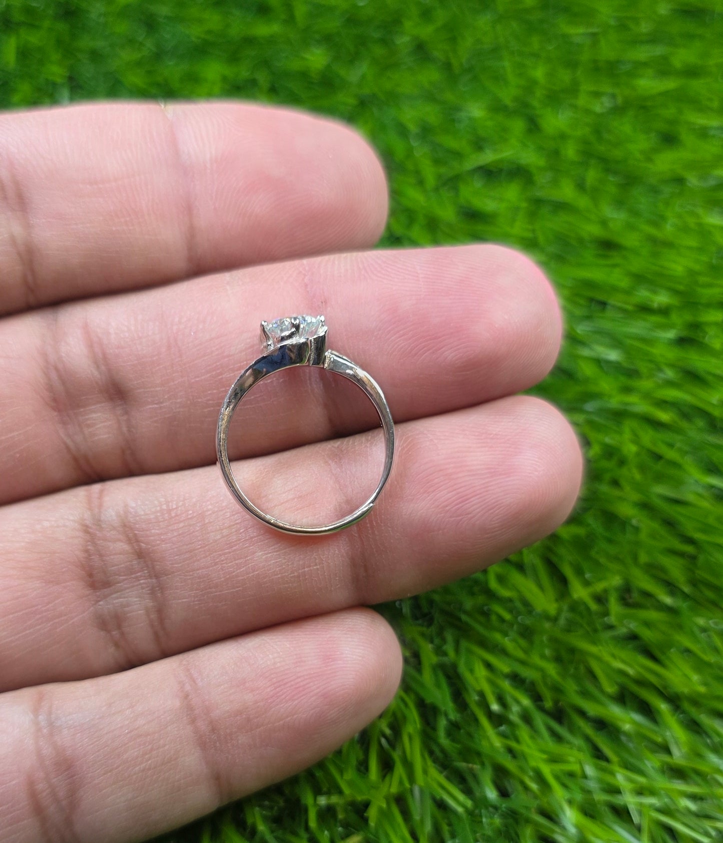 Premium Quality White Moissanite Ring (Ladies)