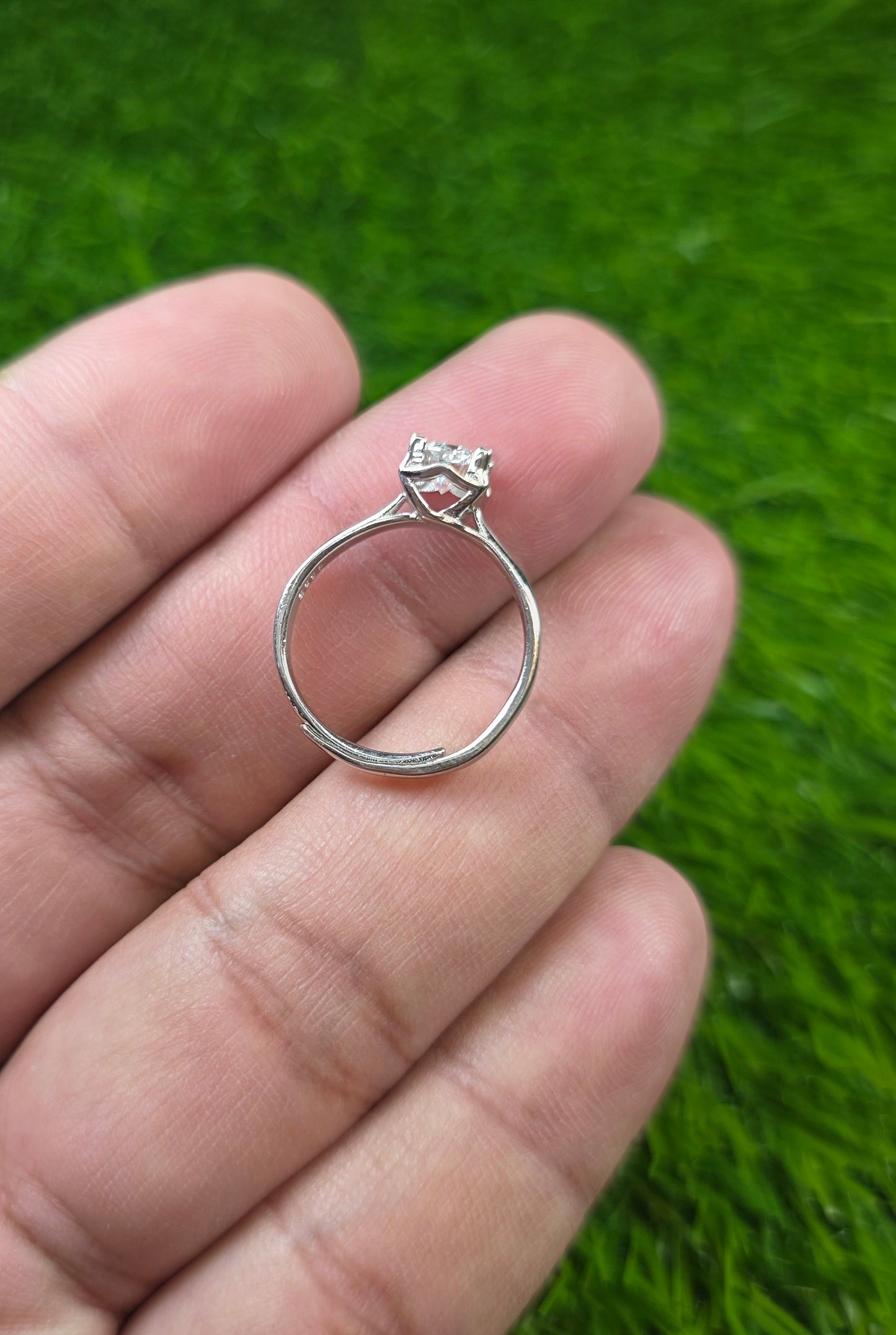 Premium Quality White Moissanite Ring (Ladies)