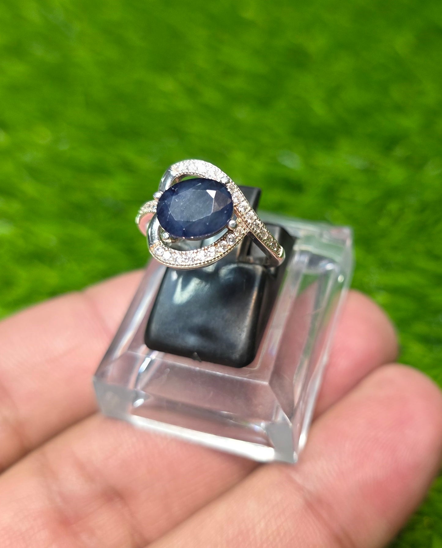 Premium Quality Neelam Ring (Ladies)