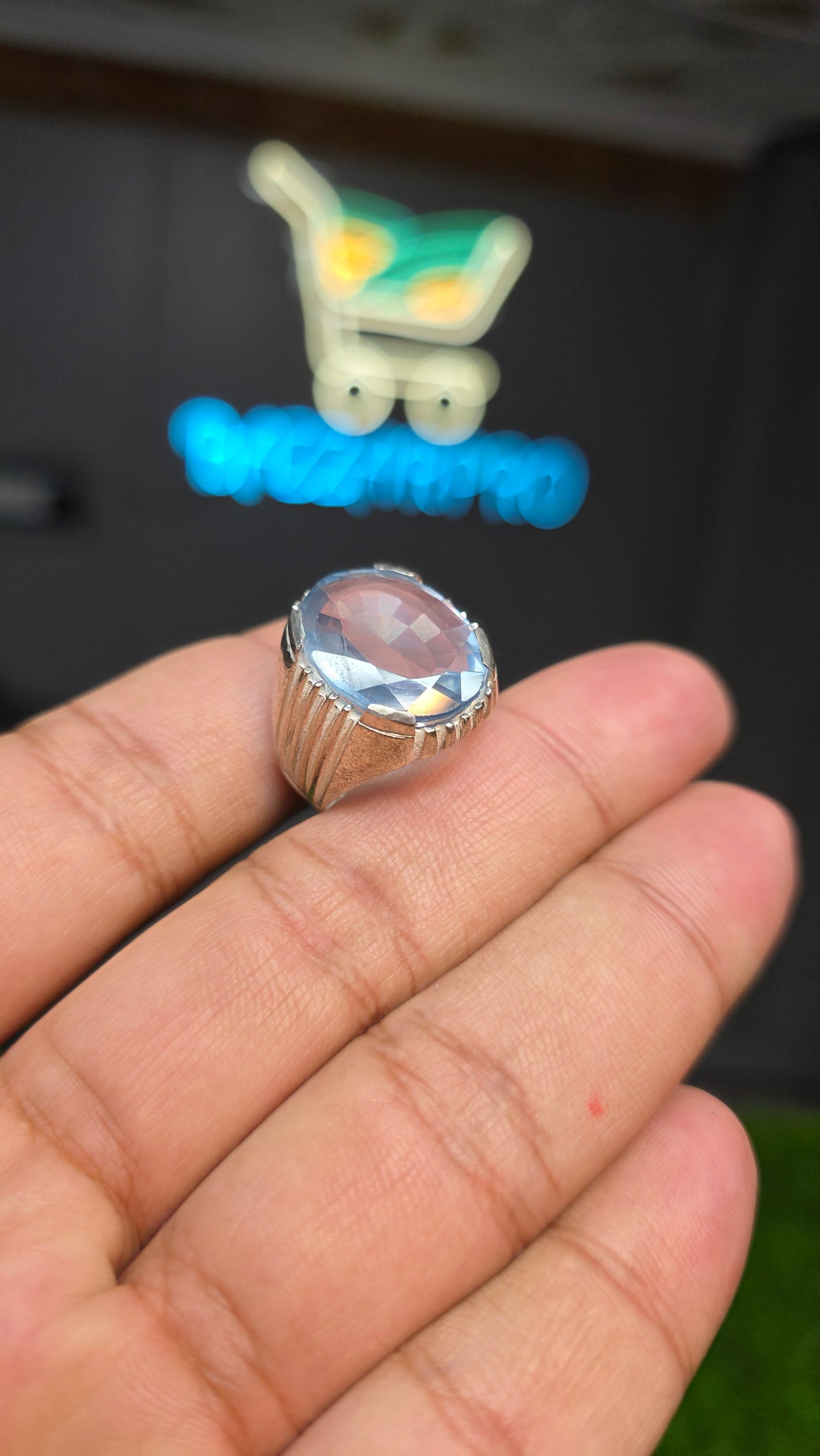 Premium Quality Aquamarine Ring