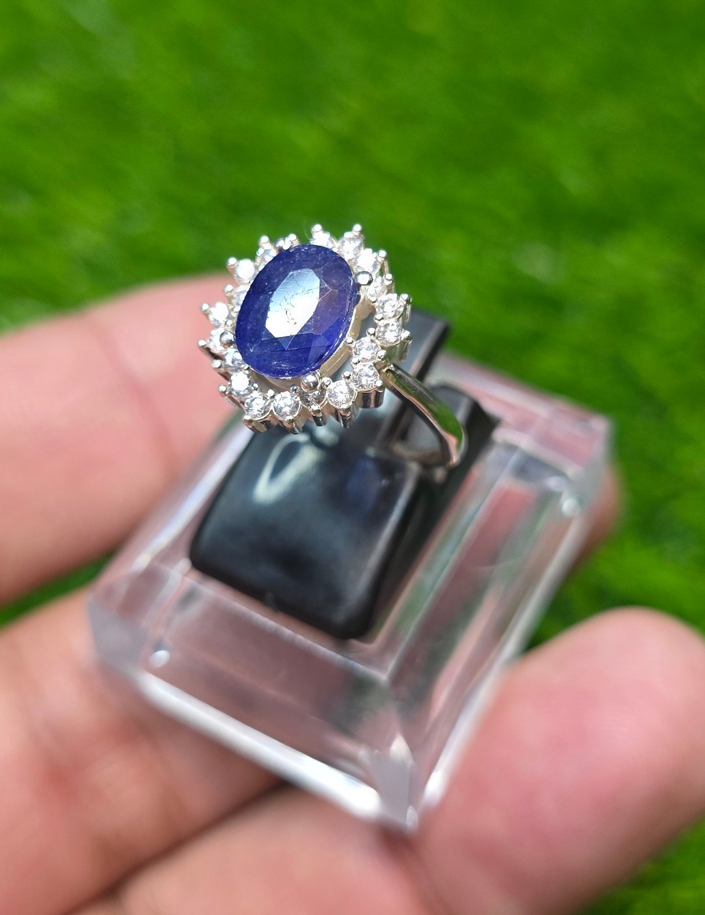 Premium Quality Neelam Ring (Ladies)