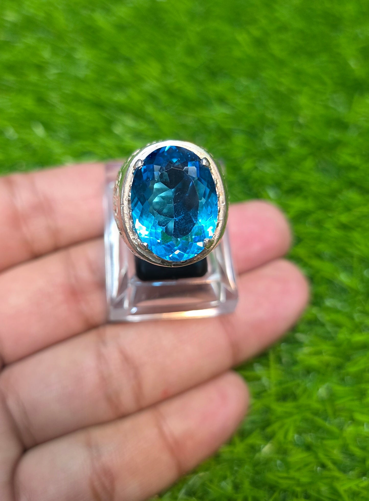 Premium Quality Blue Topaz Ring