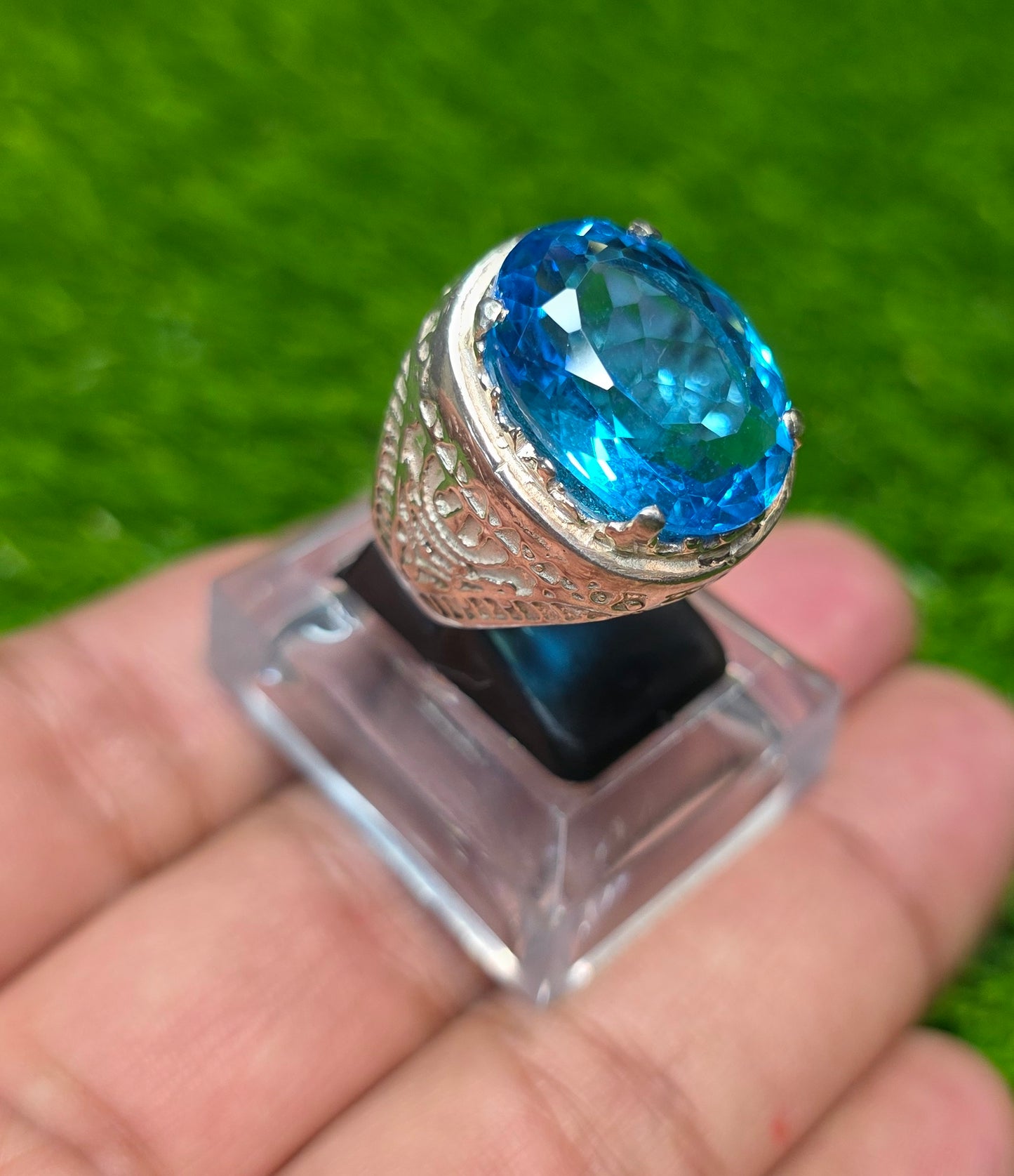 Premium Quality Blue Topaz Ring