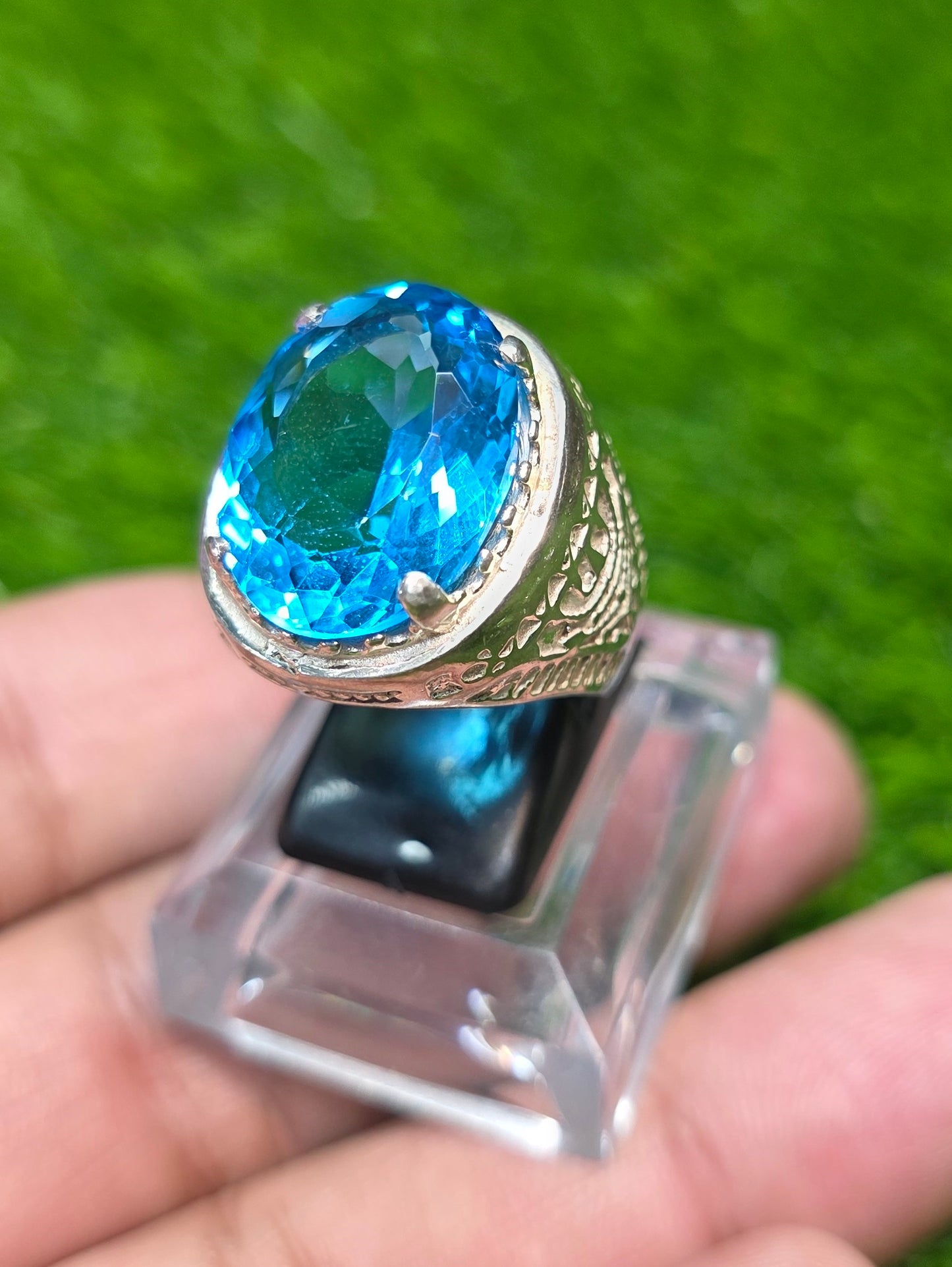 Premium Quality Blue Topaz Ring