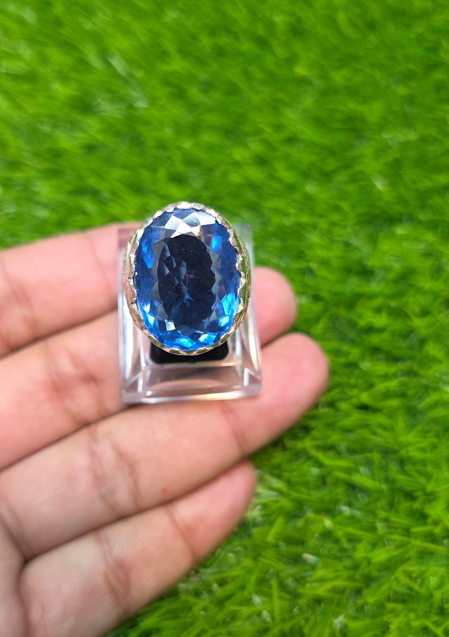 Premium Quality Blue Topaz Ring