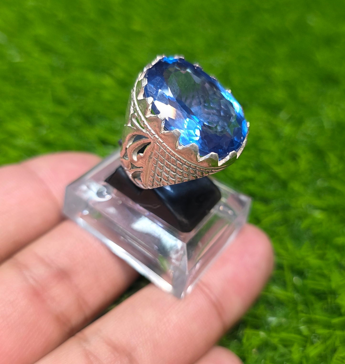 Premium Quality Blue Topaz Ring