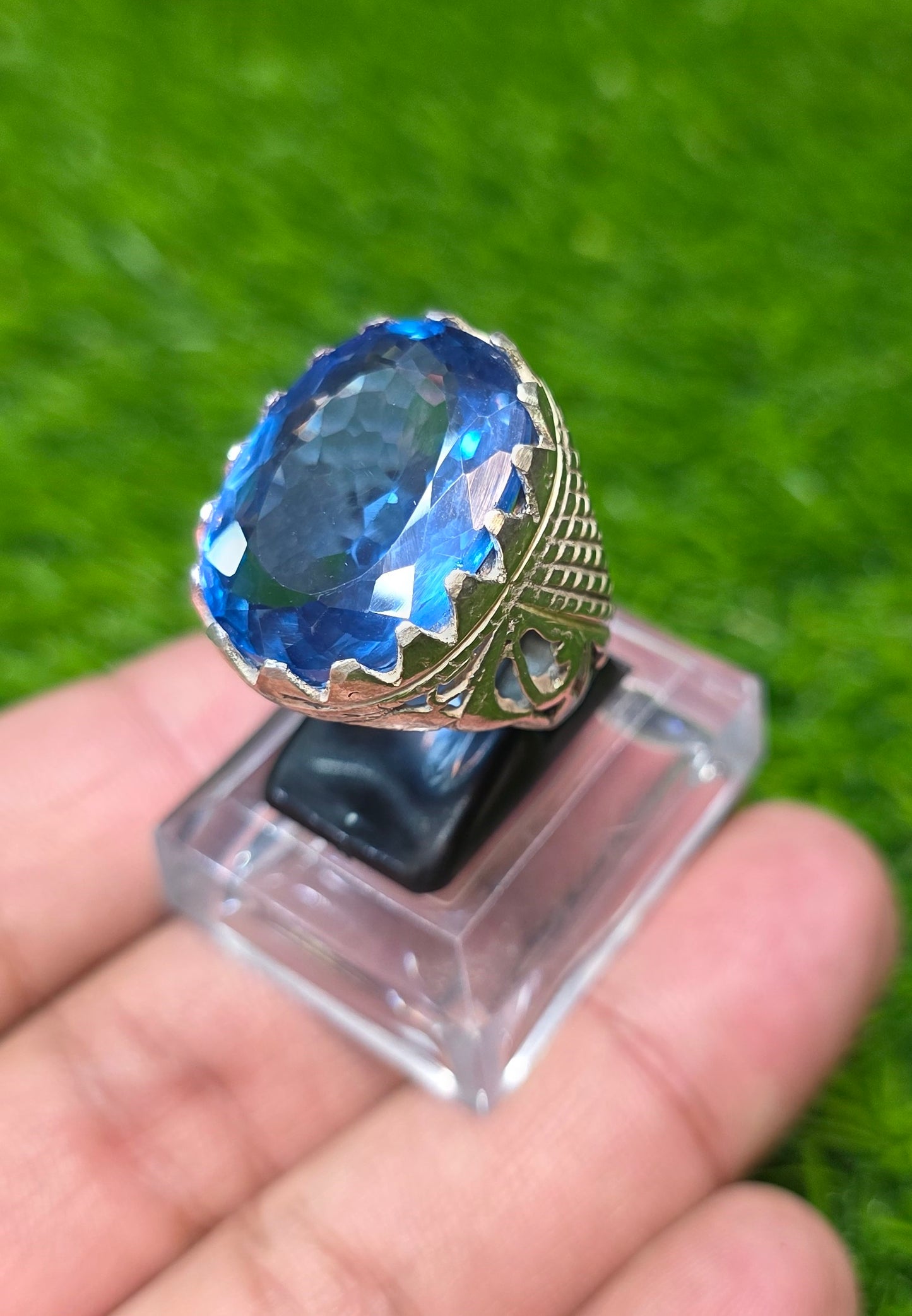 Premium Quality Blue Topaz Ring