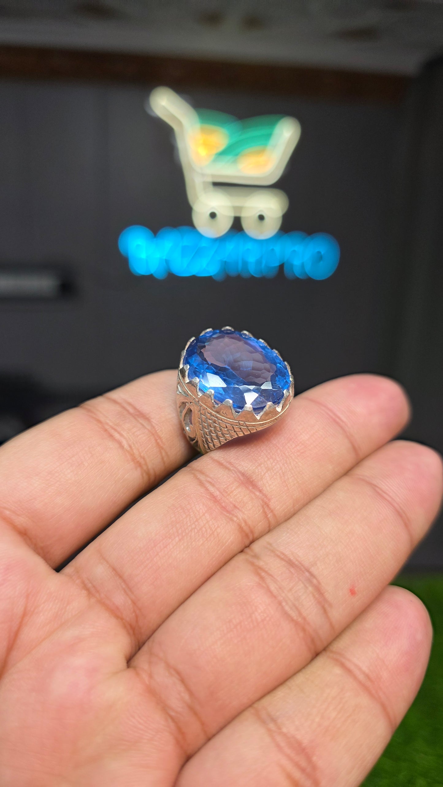 Premium Quality Blue Topaz Ring