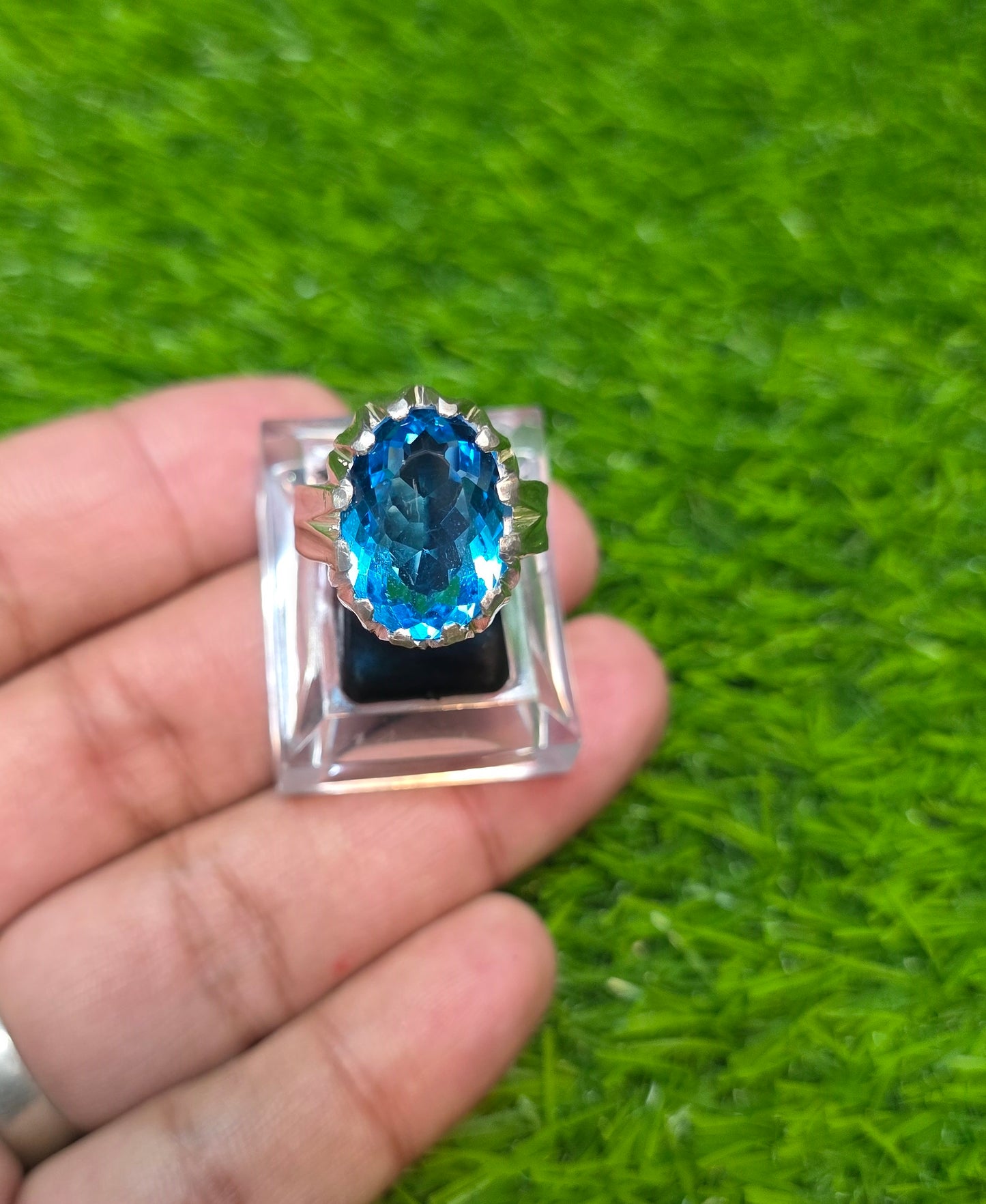 Premium Quality Blue Topaz Ring