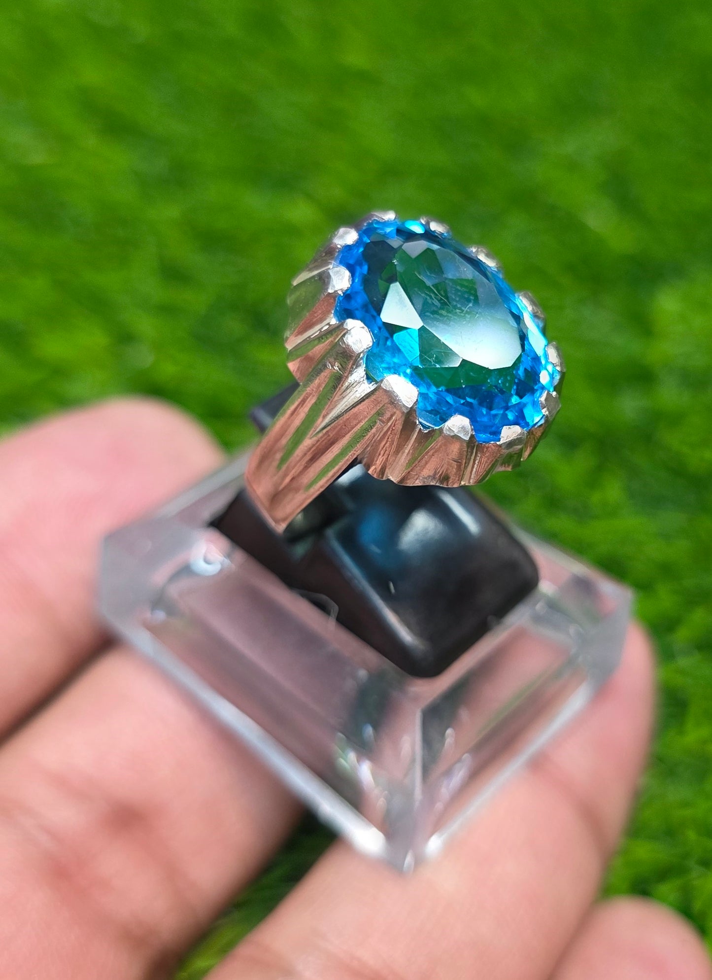Premium Quality Blue Topaz Ring