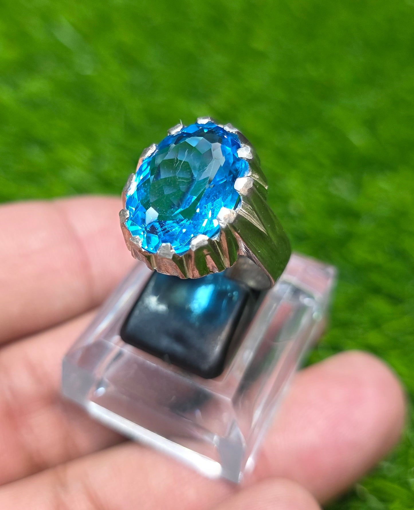 Premium Quality Blue Topaz Ring