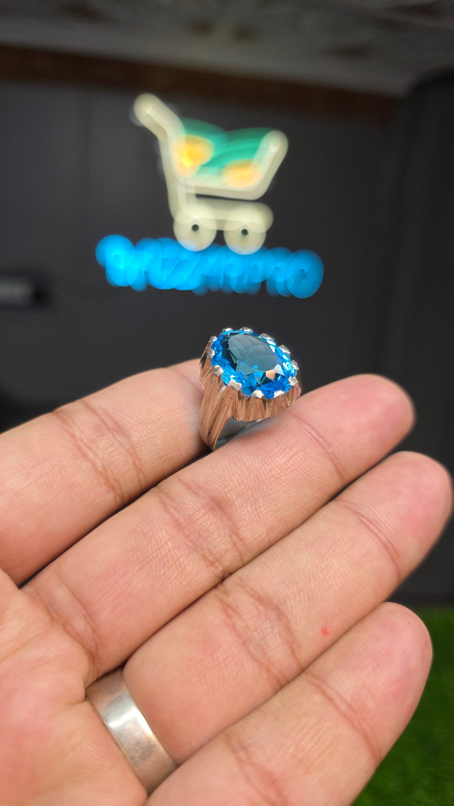 Premium Quality Blue Topaz Ring