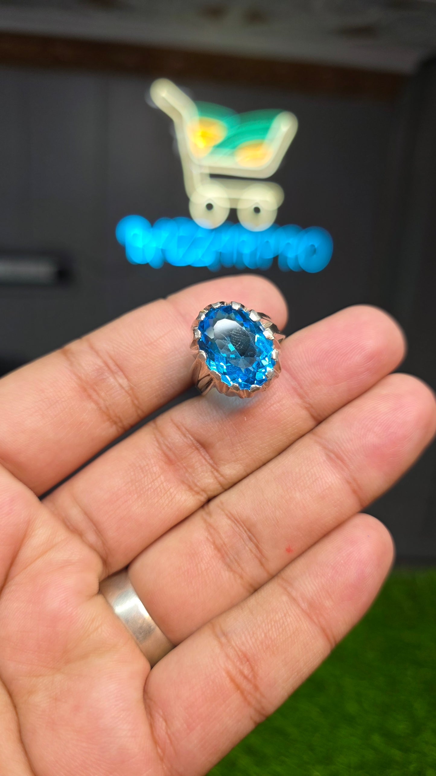 Premium Quality Blue Topaz Ring
