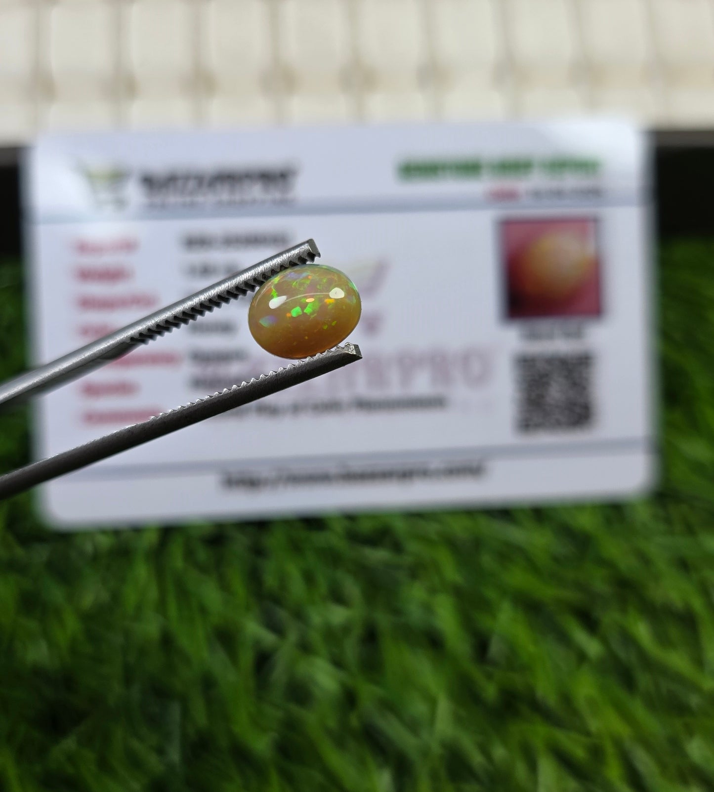 Natural Full Fire Opal Stone With Lab Certificate