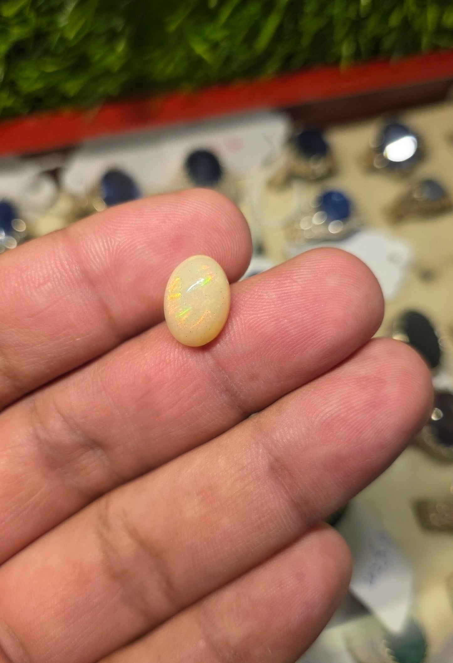 Natural Full Fire Opal Stone With Lab Certificate