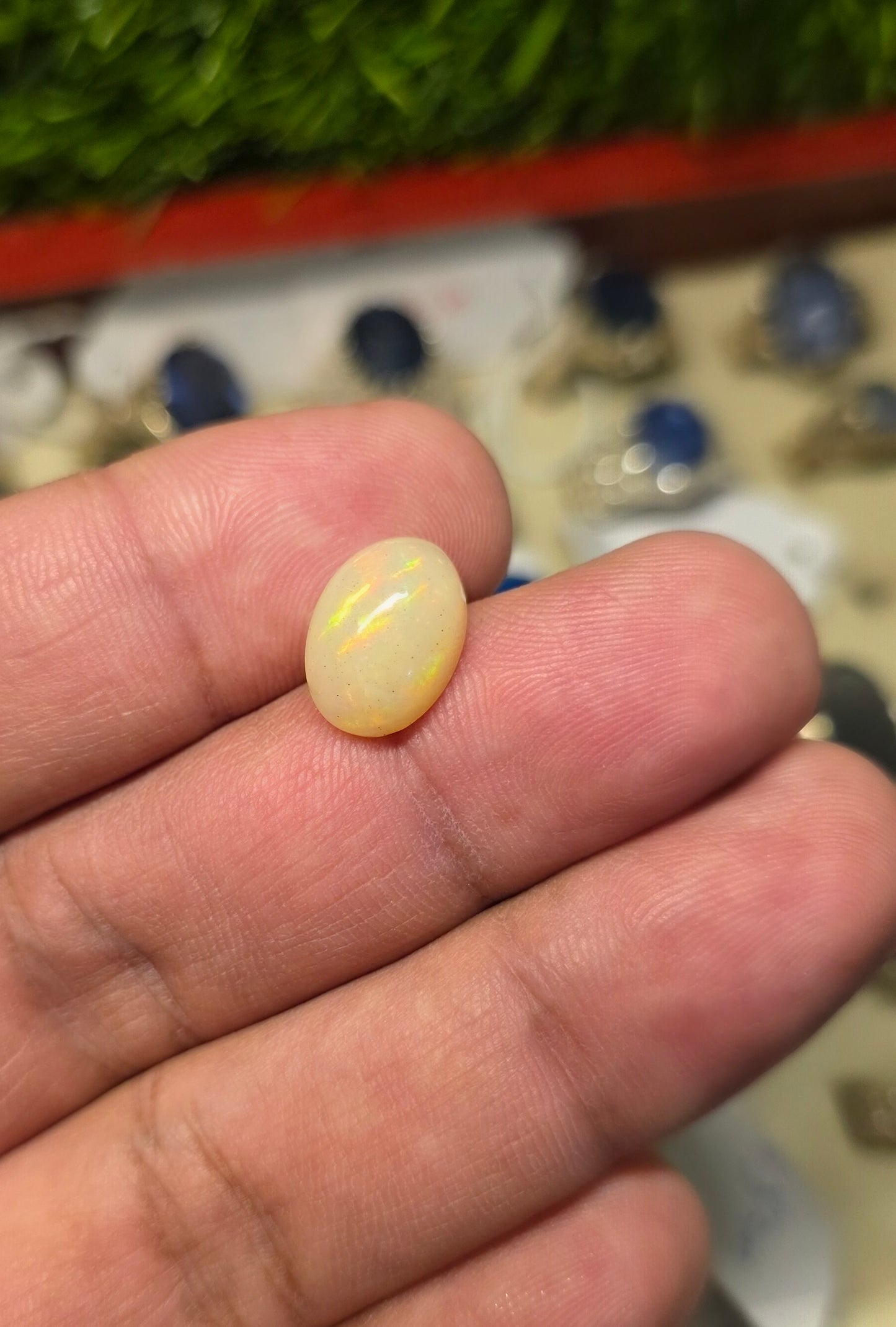 Natural Full Fire Opal Stone With Lab Certificate