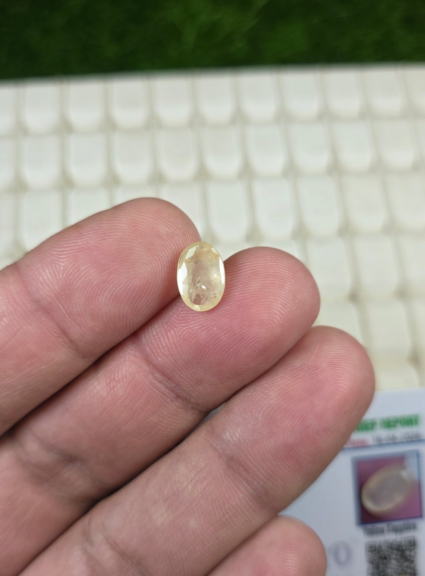 Natural Ceylon Pukhraj Stone With Lab Certificate