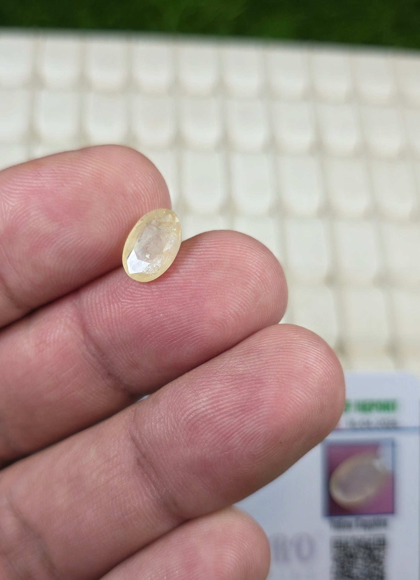 Natural Ceylon Pukhraj Stone With Lab Certificate
