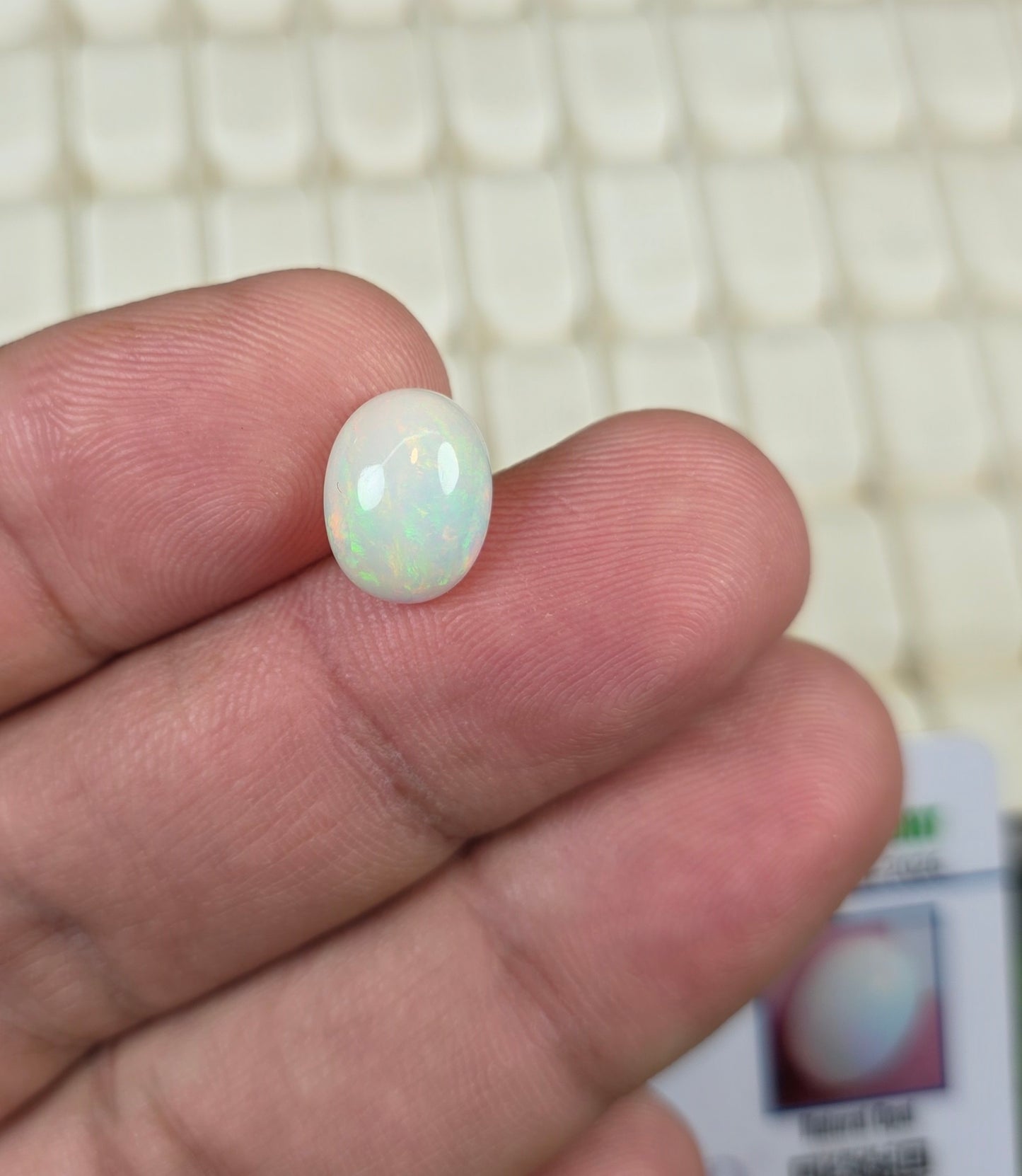 Natural Full Fire Opal Stone With Lab Certificate