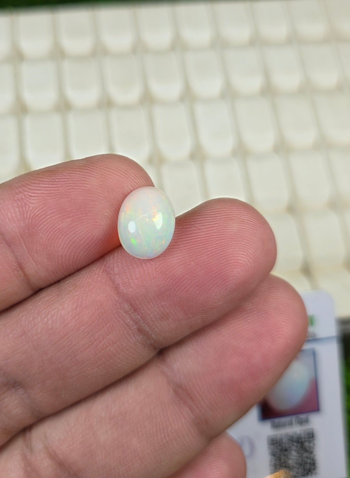 Natural Full Fire Opal Stone With Lab Certificate