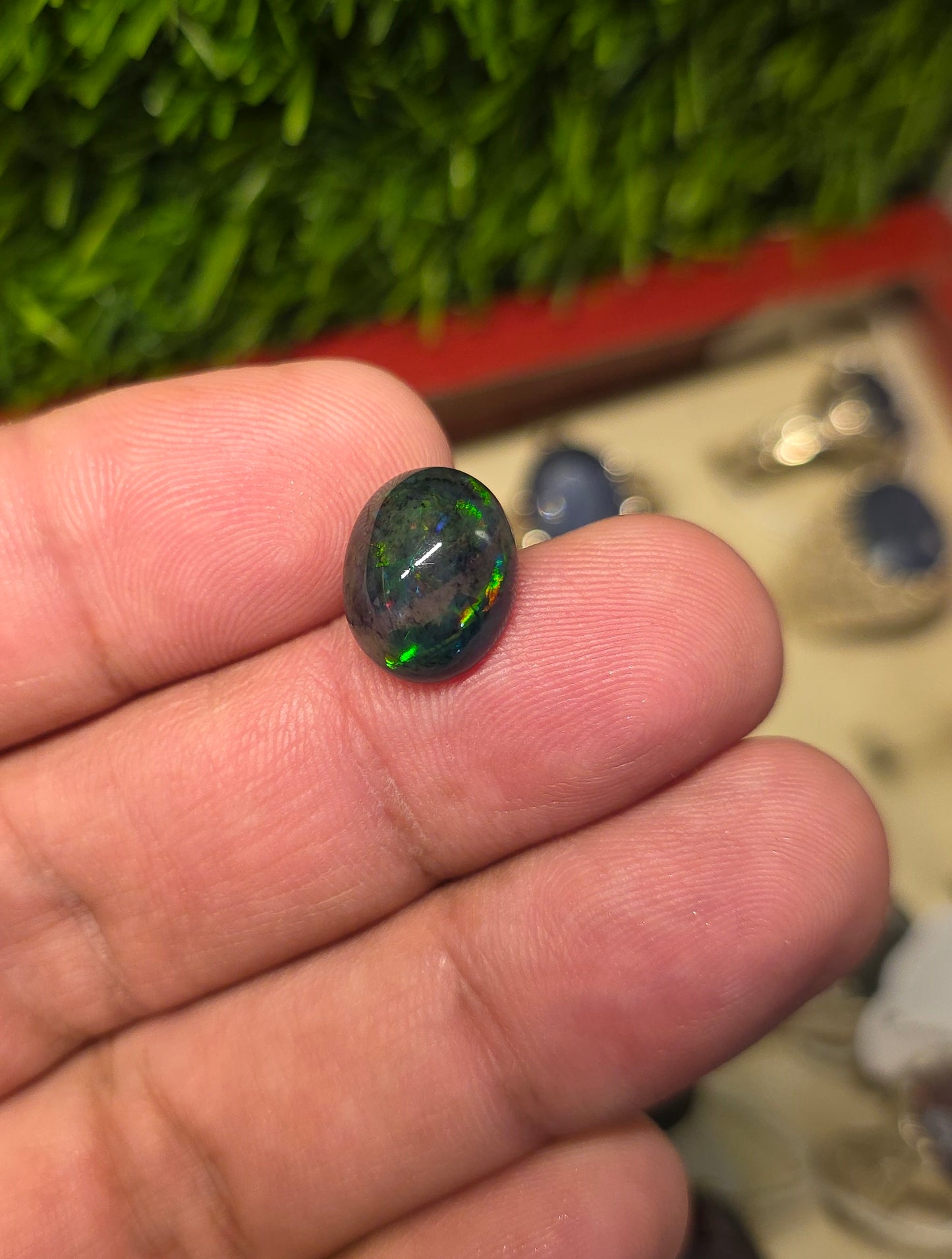 Natural Full Fire Opal Stone With Lab Certificate
