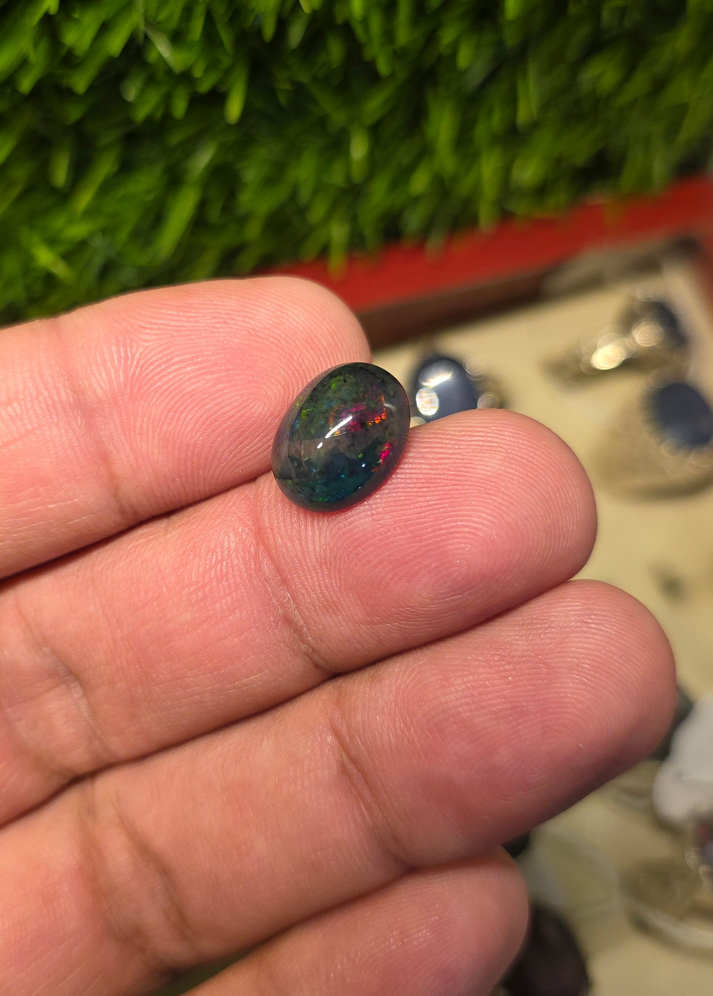 Natural Full Fire Opal Stone With Lab Certificate