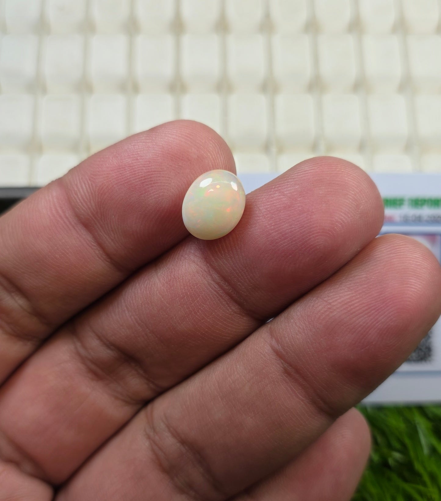 Natural Full Fire Opal Stone With Lab Certificate