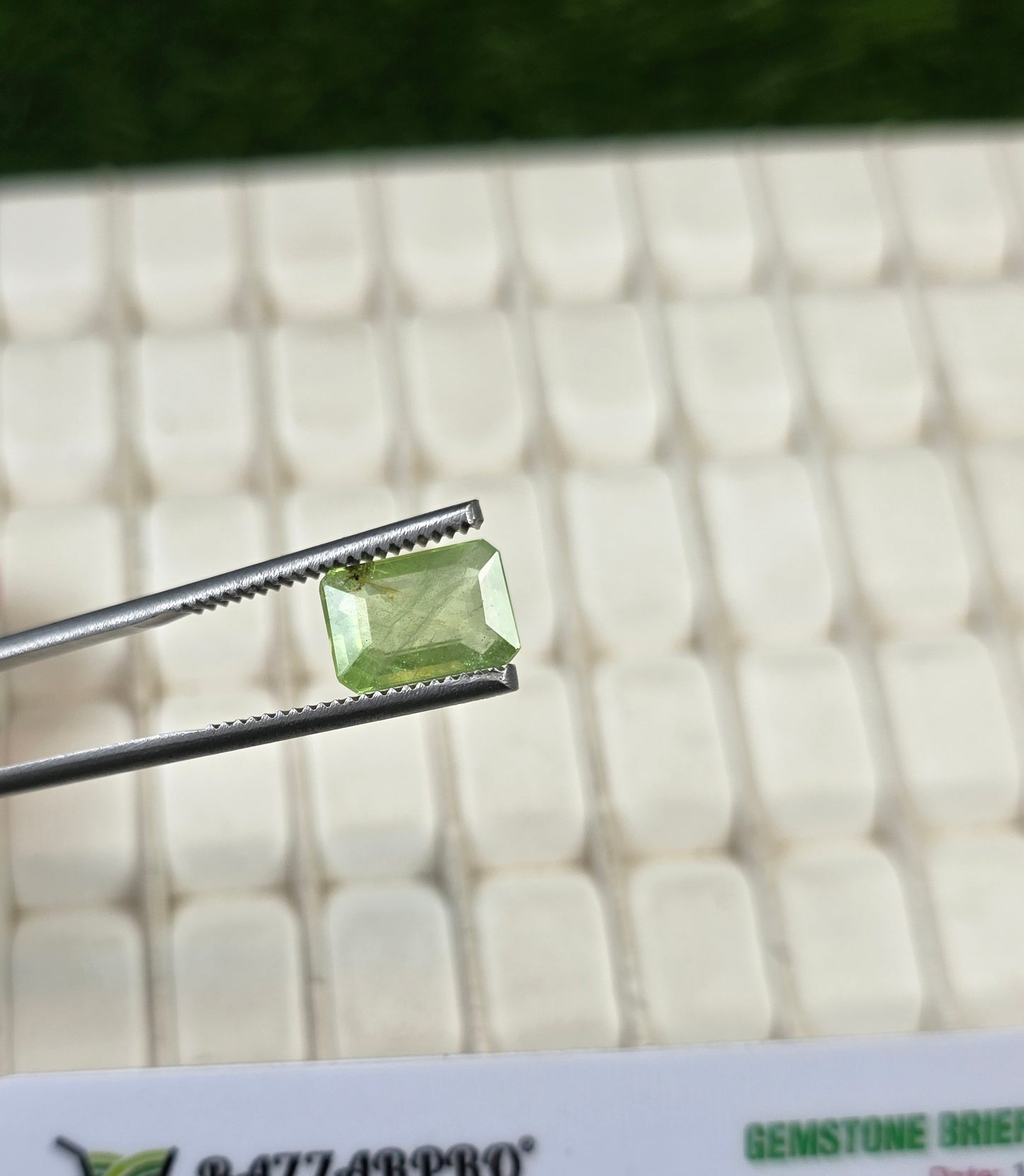 Natural Peridot Stone With Lab Certificate