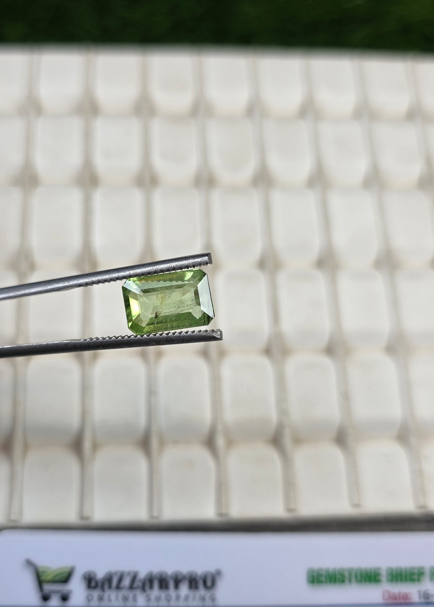 Natural Peridot Stone With Lab Certificate