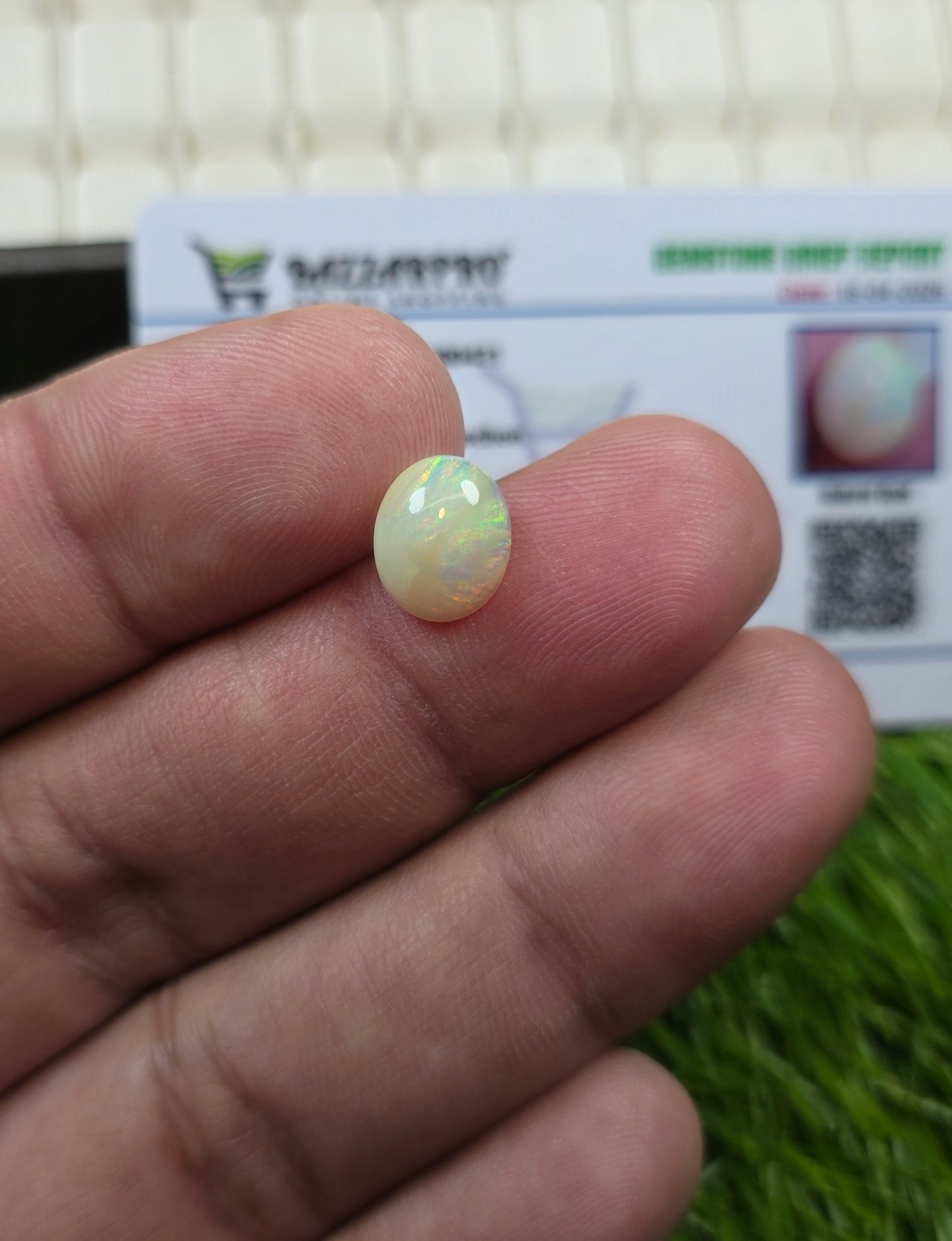 Natural Full Fire Opal Stone With Lab Certificate