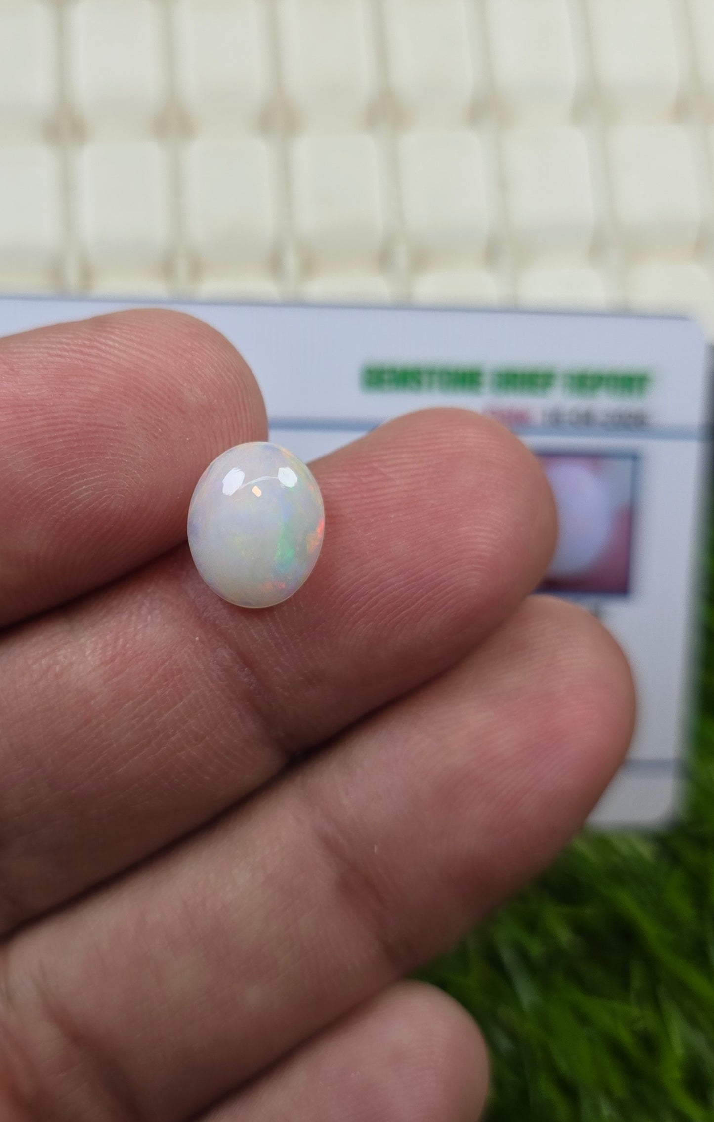 Natural Full Fire Opal Stone With Lab Certificate