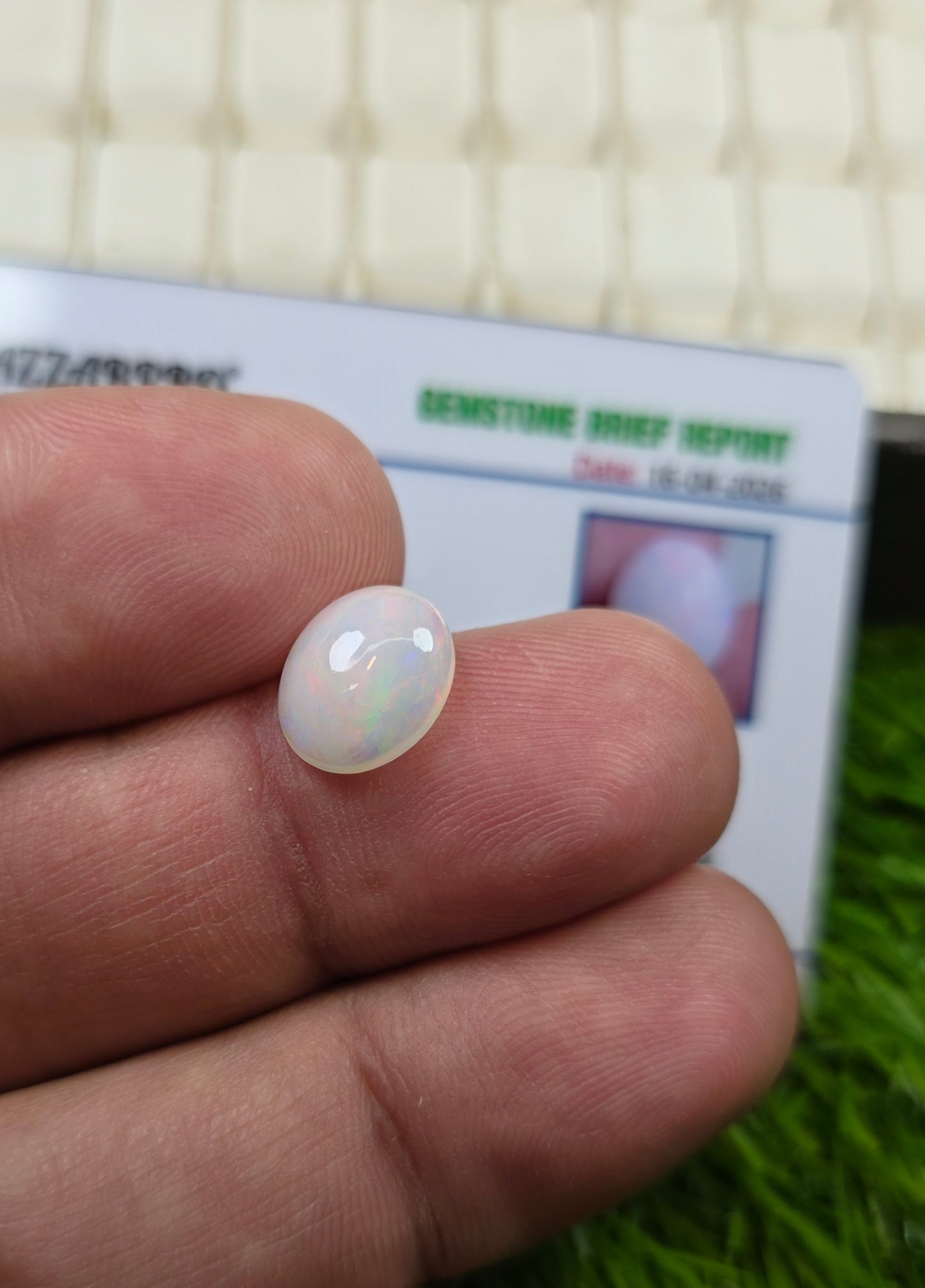 Natural Full Fire Opal Stone With Lab Certificate