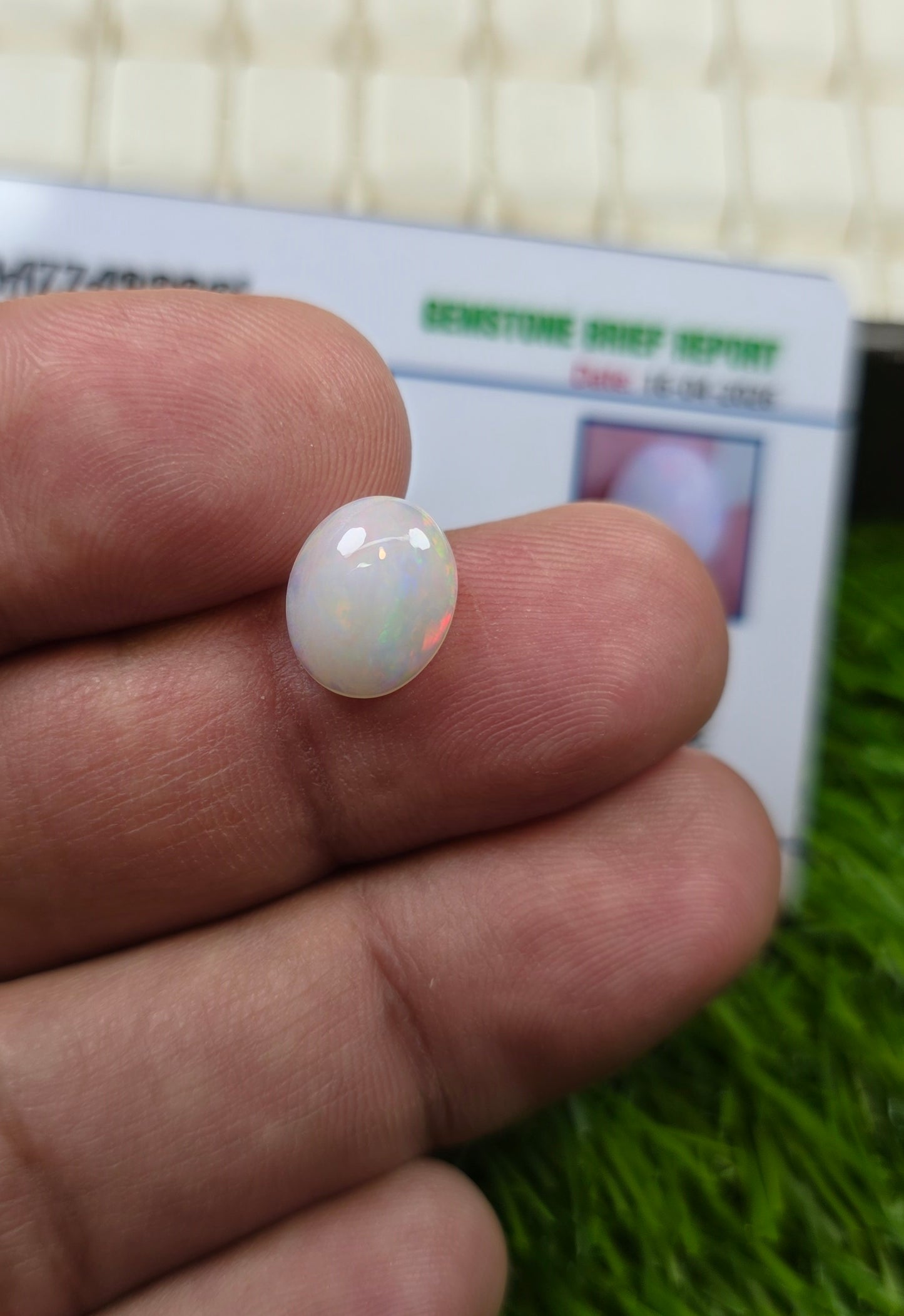 Natural Full Fire Opal Stone With Lab Certificate