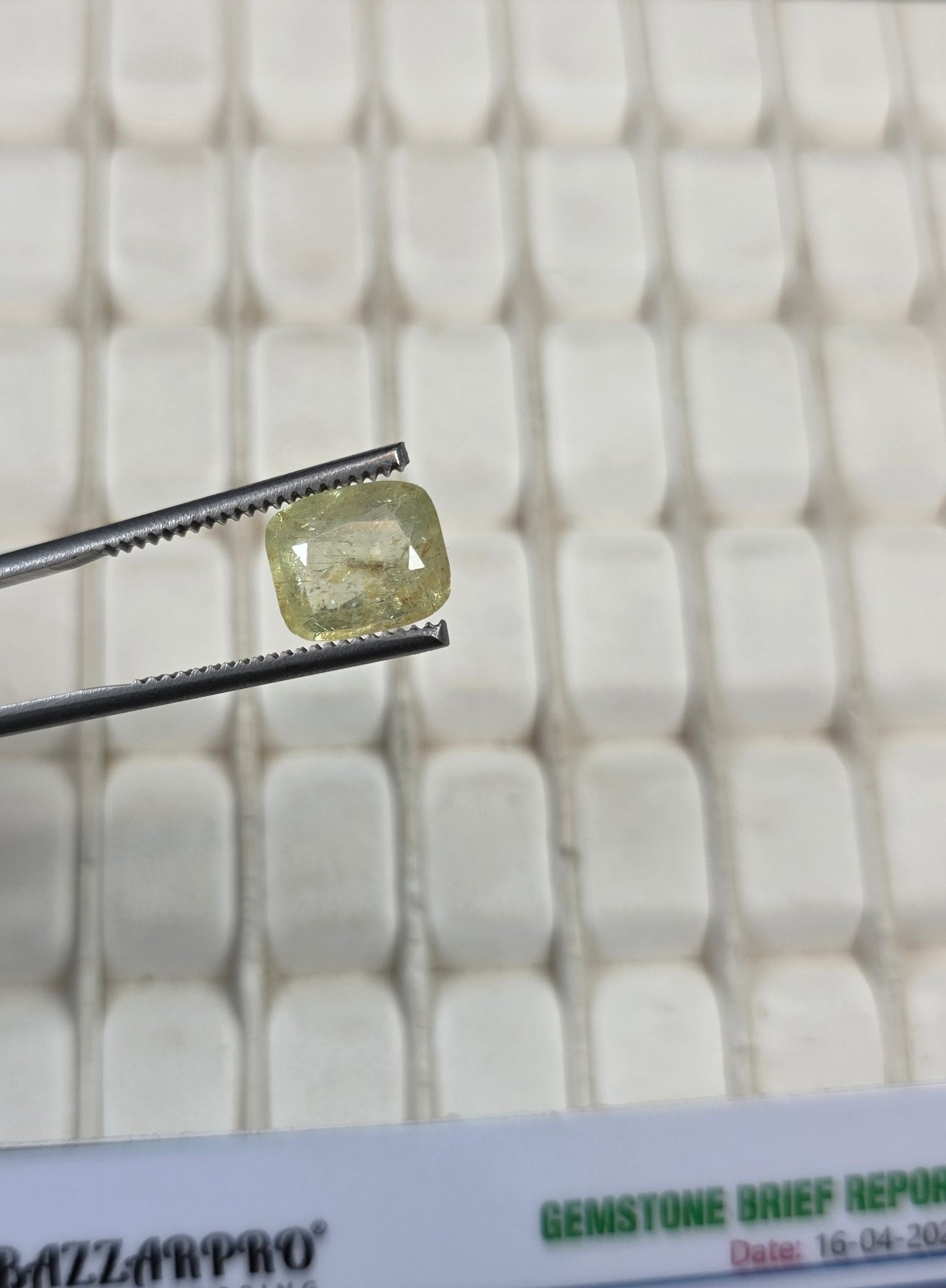 Natural Ceylon Pukhraj Stone With Lab Certificate