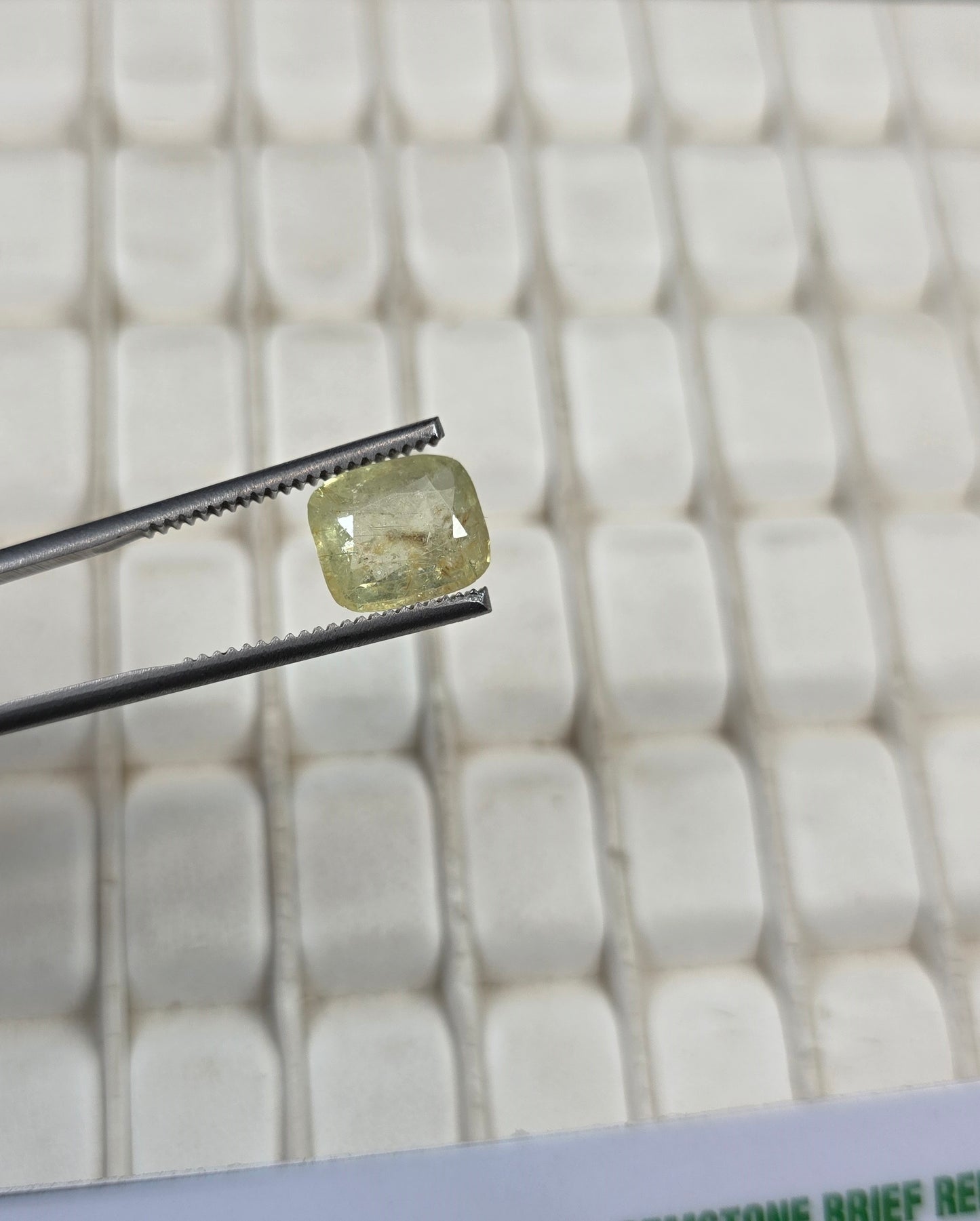 Natural Ceylon Pukhraj Stone With Lab Certificate
