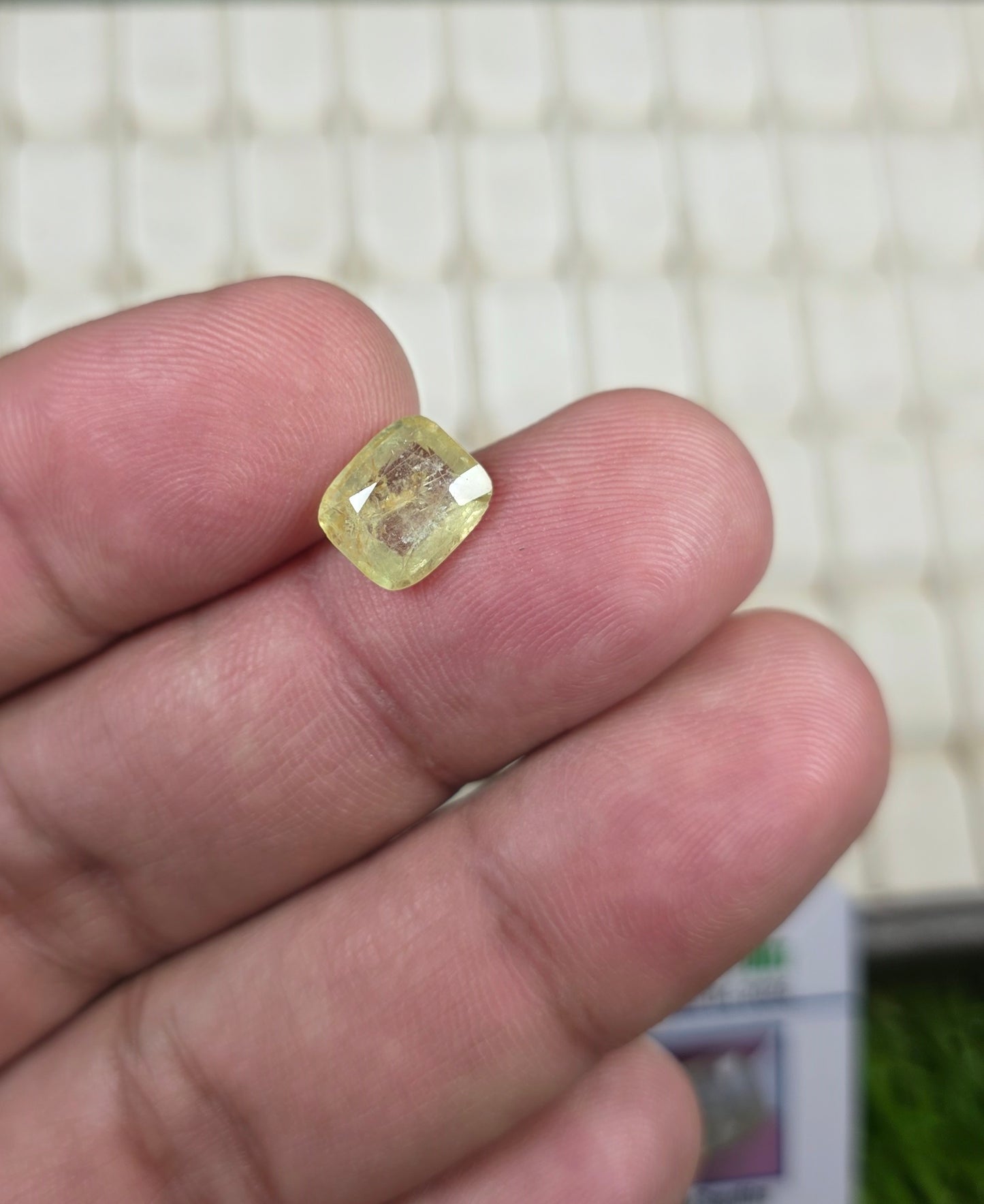 Natural Ceylon Pukhraj Stone With Lab Certificate
