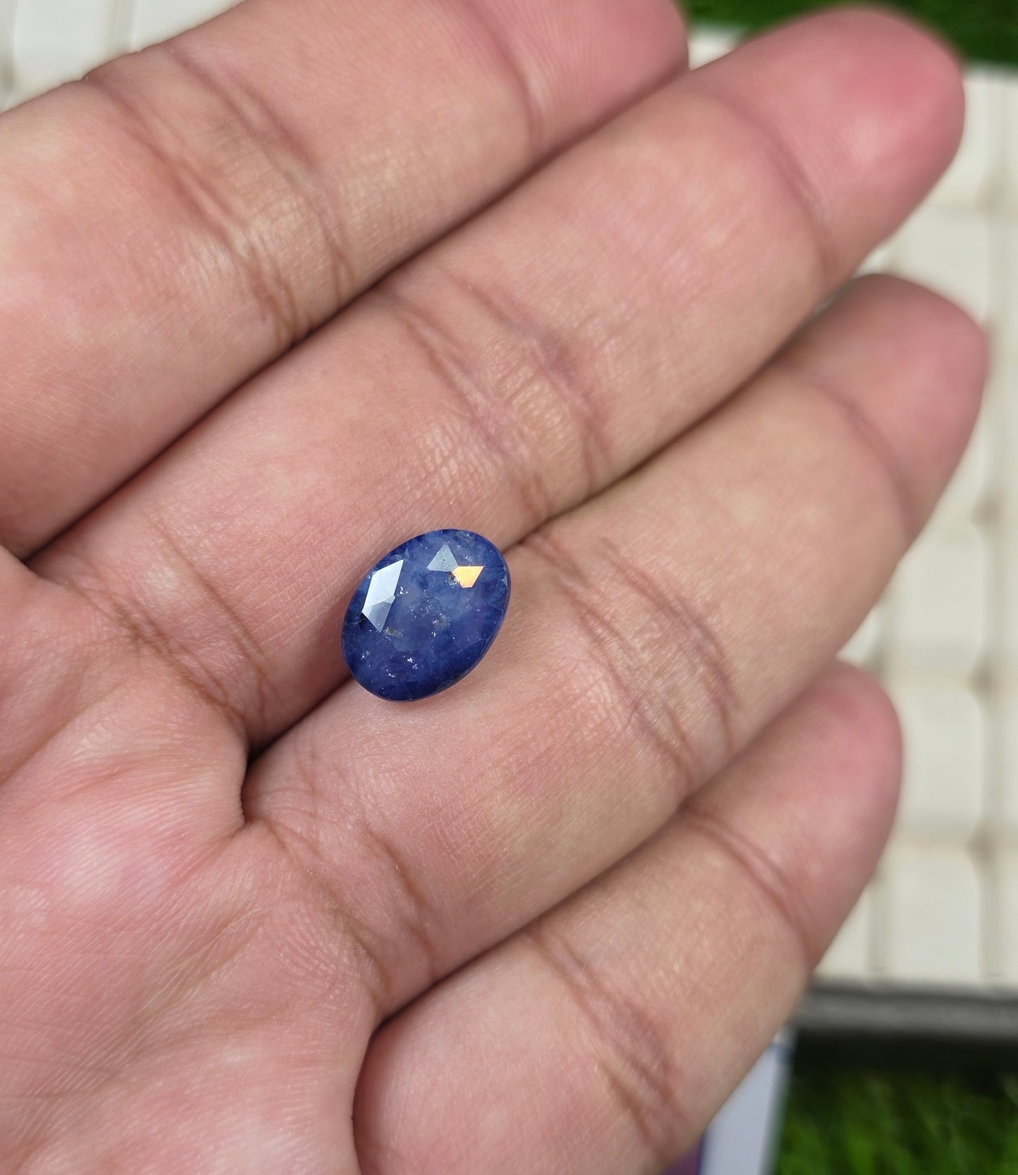 Natural Ceylon Neelam Stone With Lab Certificate