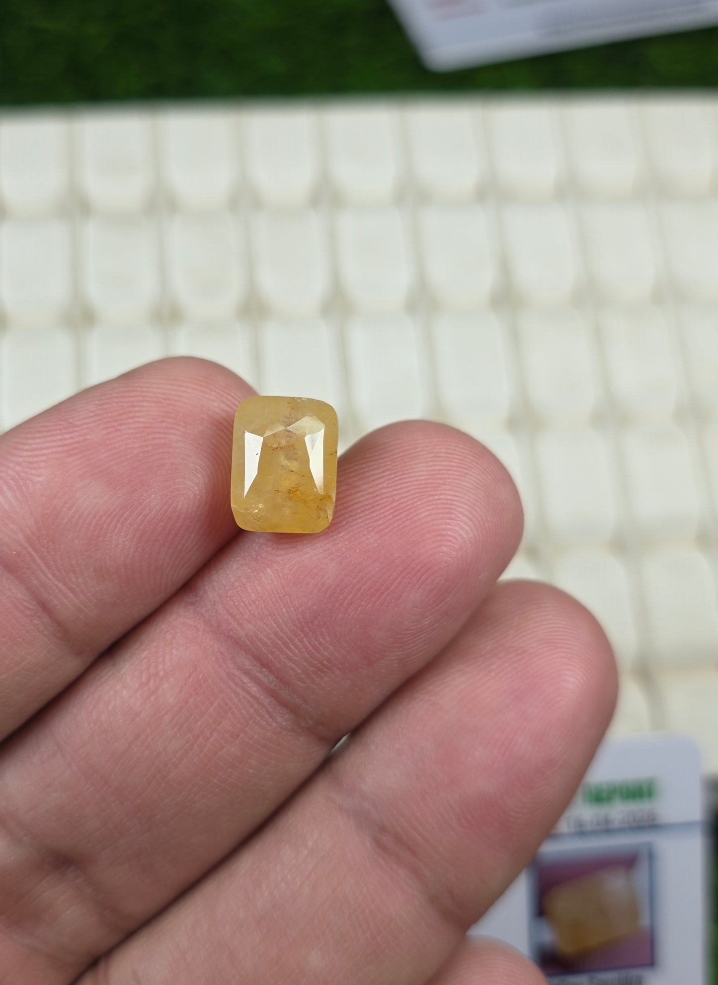 Natural Ceylon Pukhraj Stone With Lab Certificate