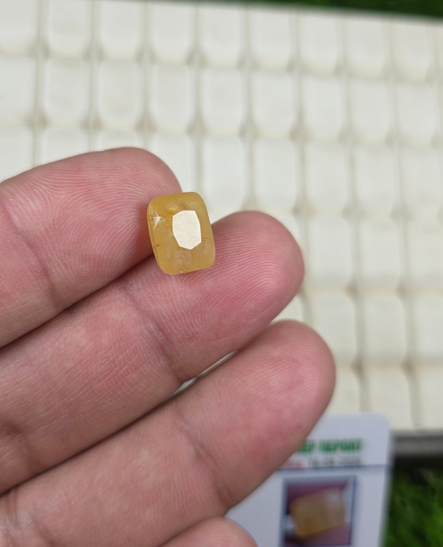 Natural Ceylon Pukhraj Stone With Lab Certificate