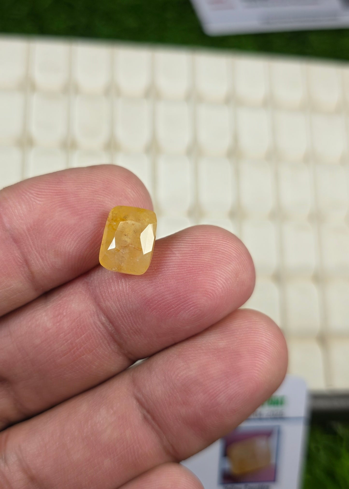 Natural Ceylon Pukhraj Stone With Lab Certificate